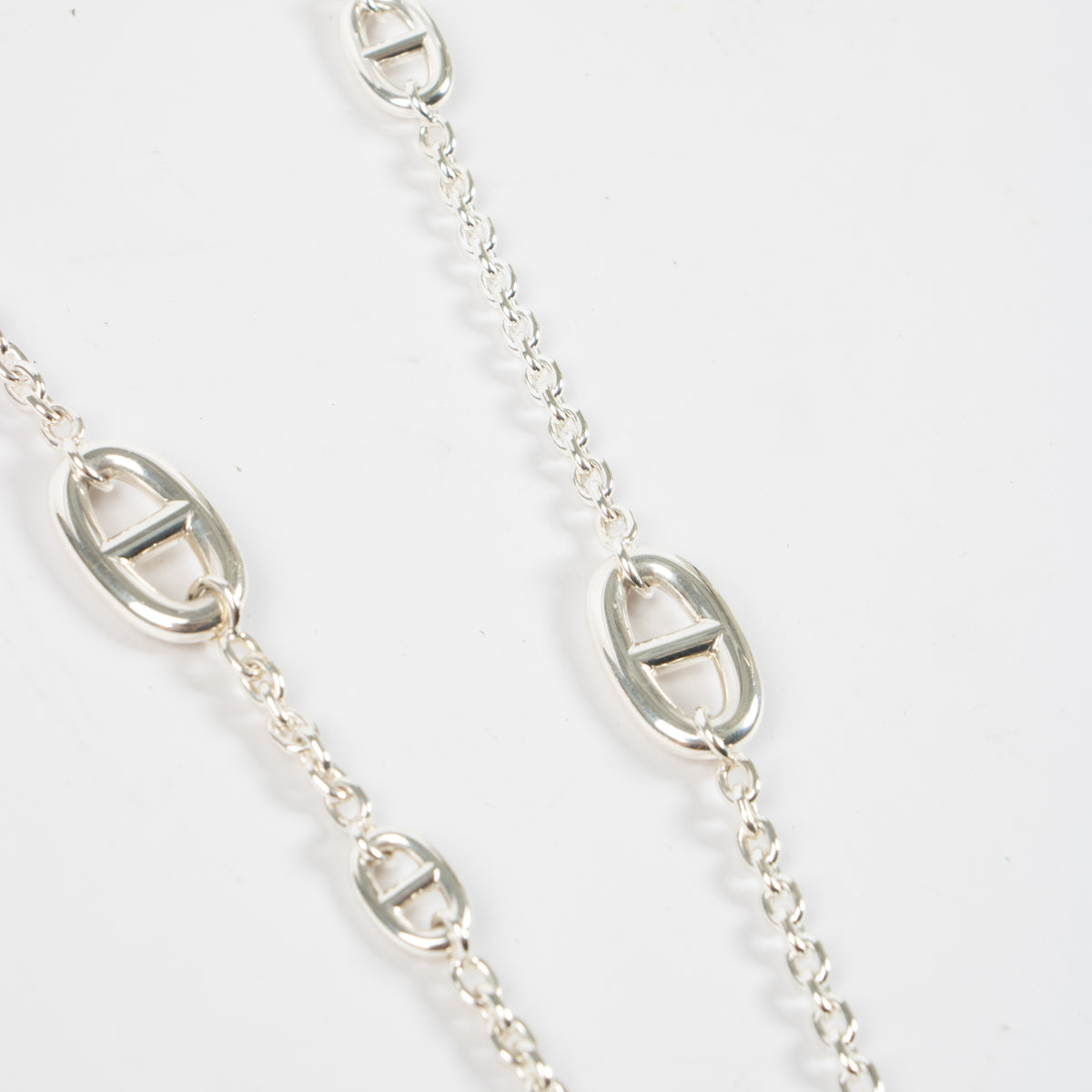Hermès Sterling Silver Farandole 120 Long Necklace
