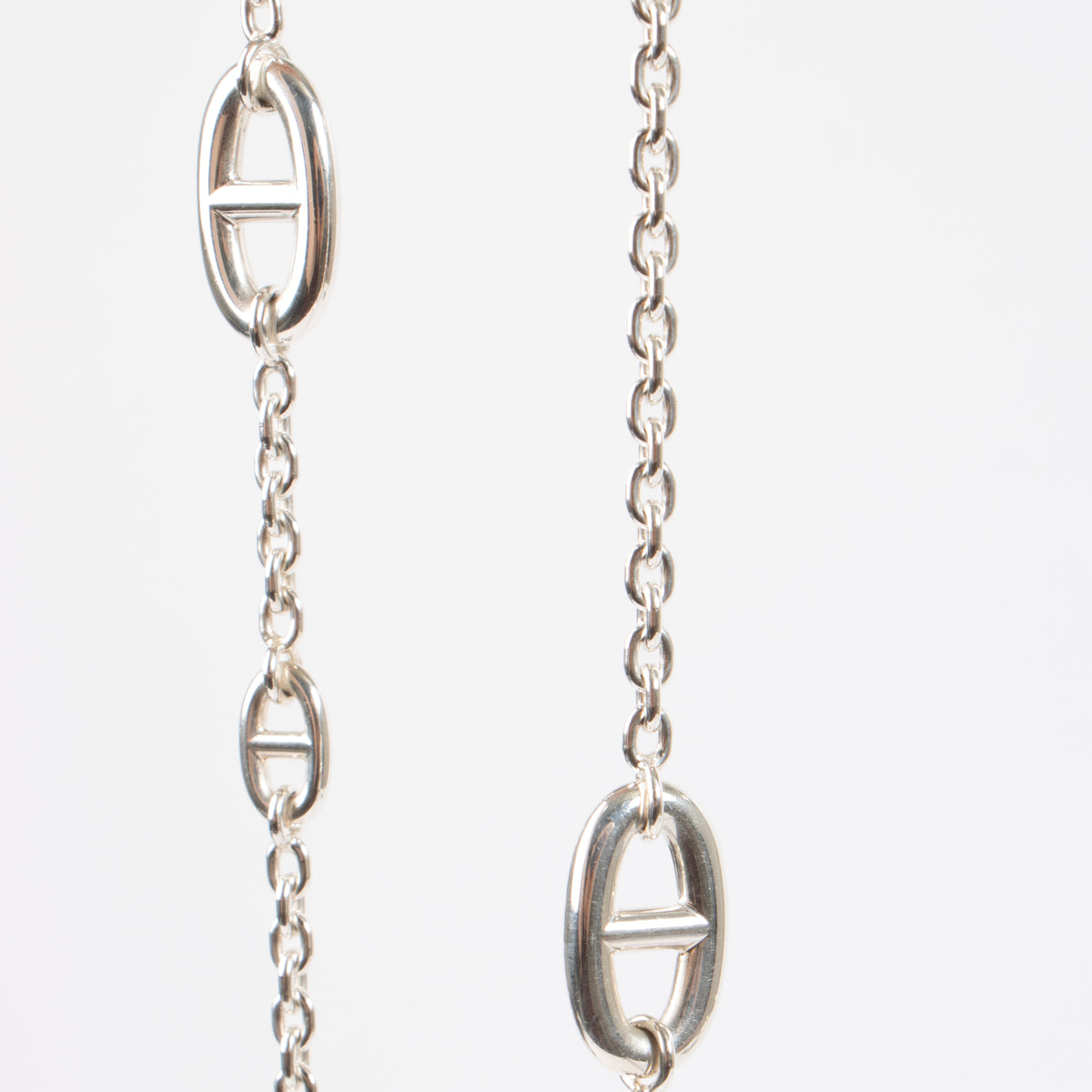 Hermès Sterling Silver Farandole 120 Long Necklace
