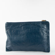 Shop the authentic Balenciaga Blue City Clutch second hand on Labellov.com!