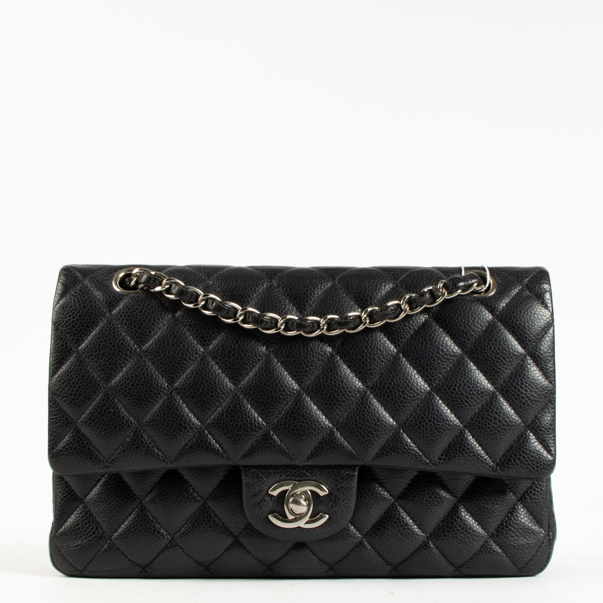 Chanel Navy Caviar Medium Classic 11.12 Bag