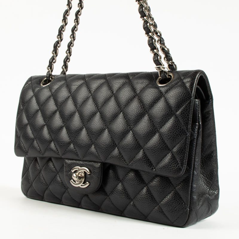 Chanel Navy Caviar Medium Classic 11.12 Bag