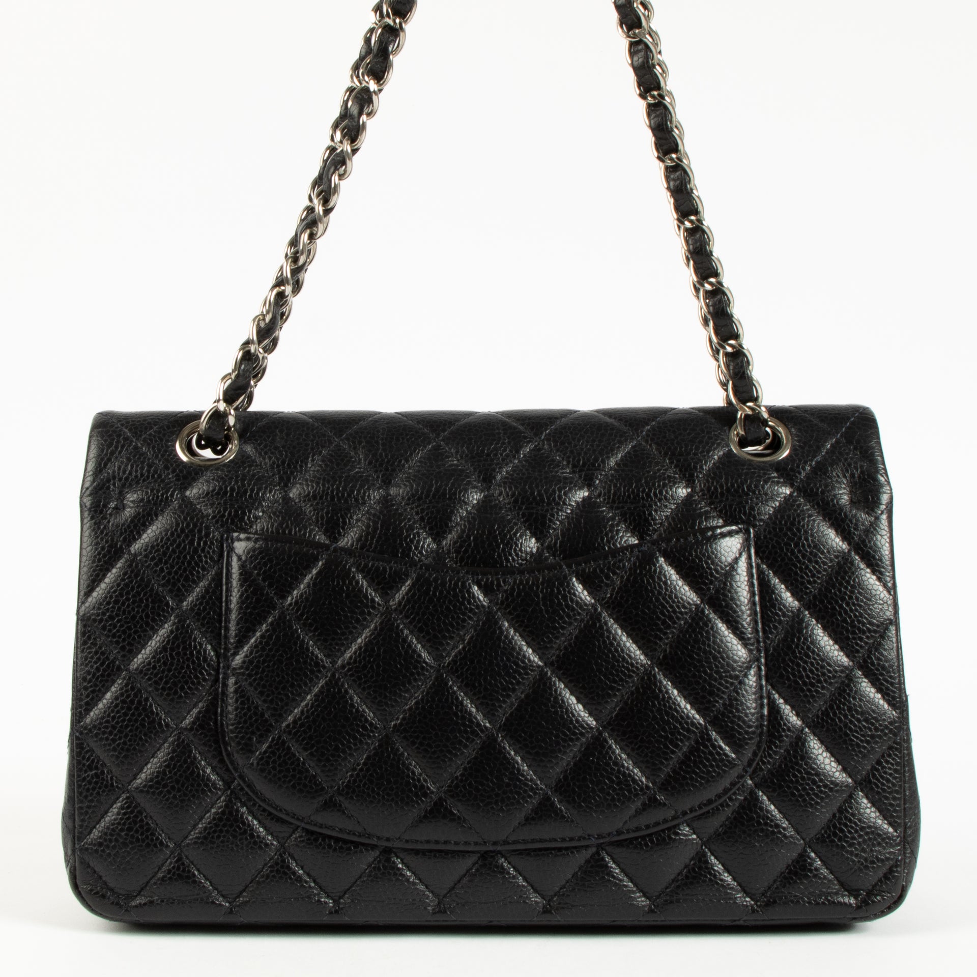Chanel Navy Caviar Medium Classic 11.12 Bag