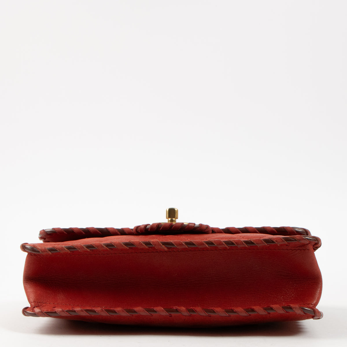 Shop this authentic Chanel red Small Quilted Iridescent Calfskin Happy Stitch Flap pre-loved on Labellov.com