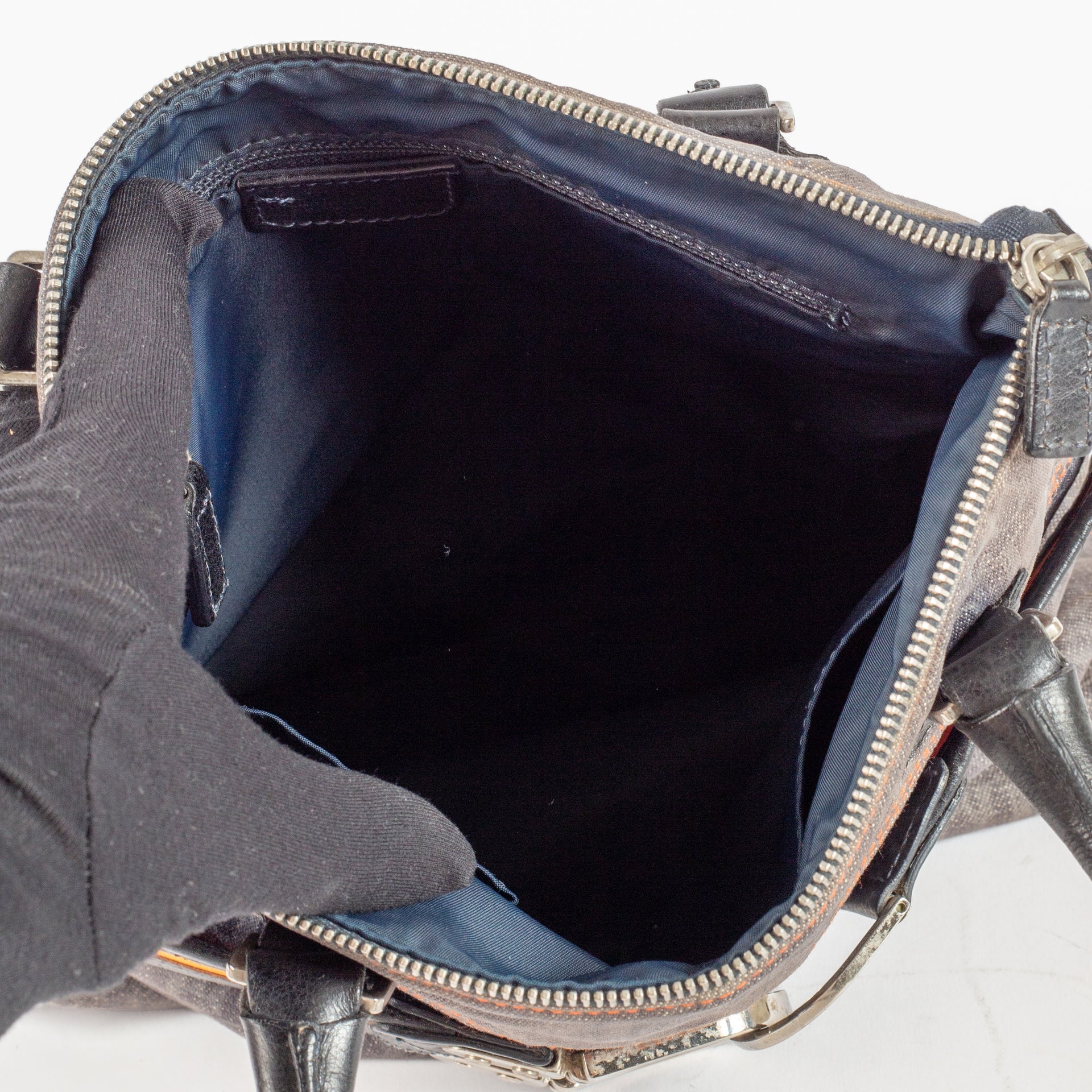 Christian Dior Diorissimo Trotter Denim Flight Tote Bag