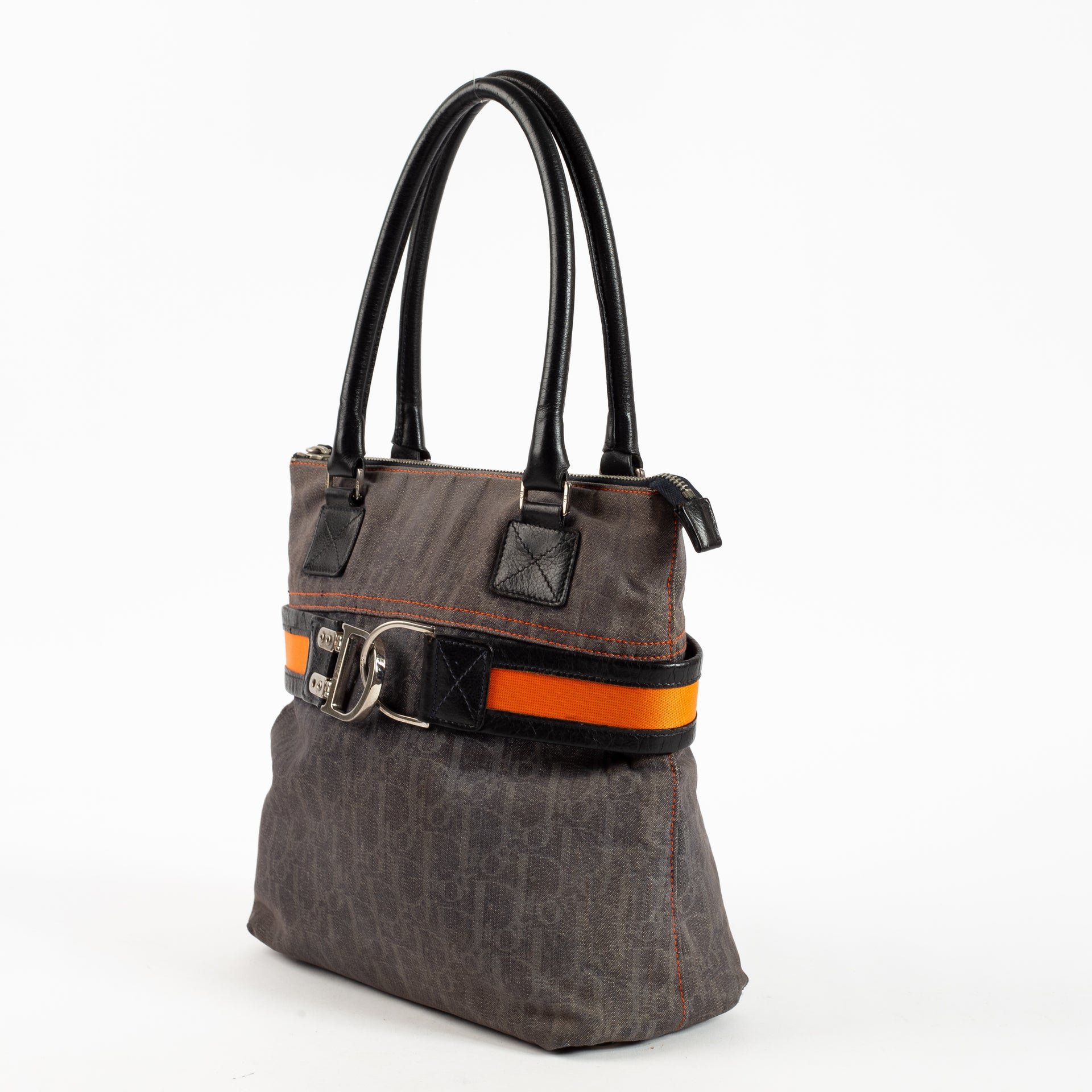 Christian Dior Diorissimo Trotter Denim Flight Tote Bag