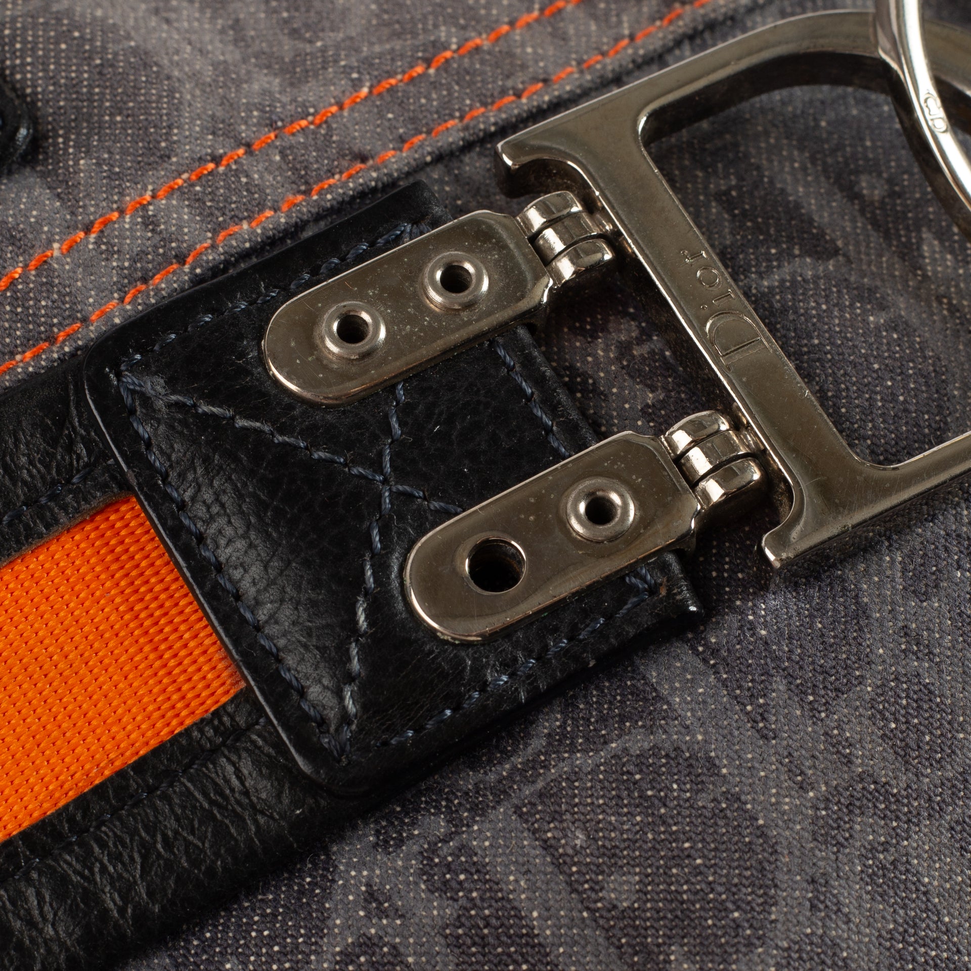 Christian Dior Diorissimo Trotter Denim Flight Tote Bag