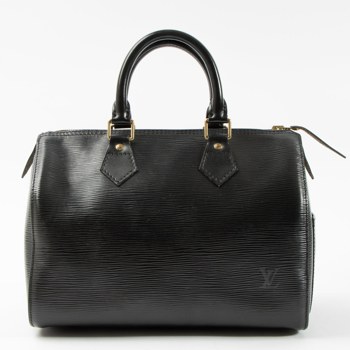 Louis Vuitton Black Epi Speedy 25