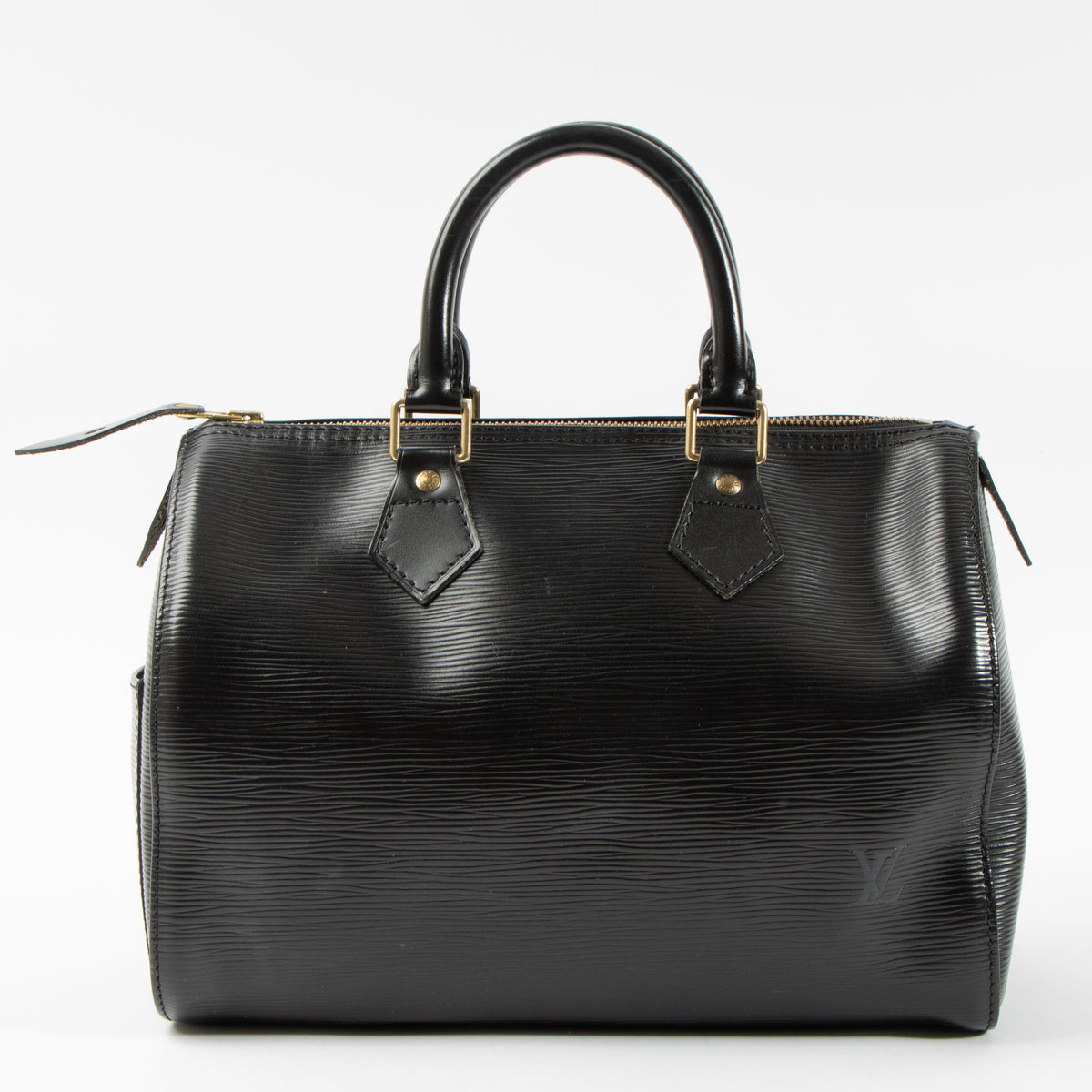 Louis Vuitton Black Epi Speedy 25