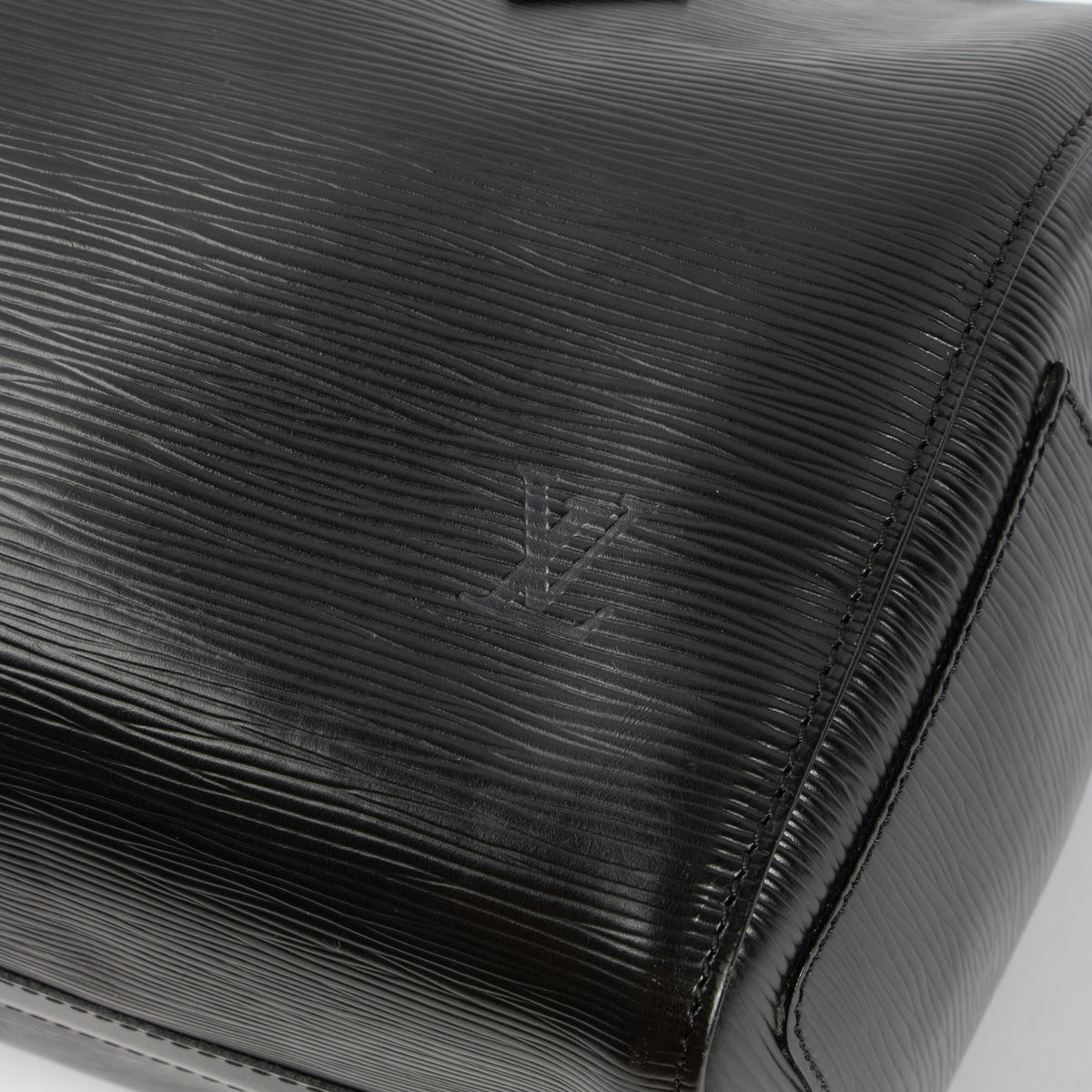 Louis Vuitton Black Epi Speedy 25