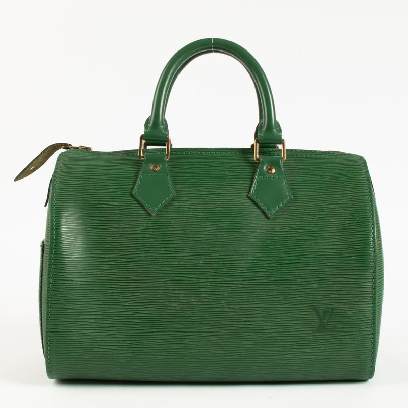 Louis Vuitton Borneo Green Epi Speedy 25 Bag