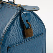 Shop this authentic Louis Vuitton Tolero Blue Epi Speedy 25 pre-loved on Labellov.com