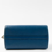 Shop this authentic Louis Vuitton Tolero Blue Epi Speedy 25 pre-loved on Labellov.com