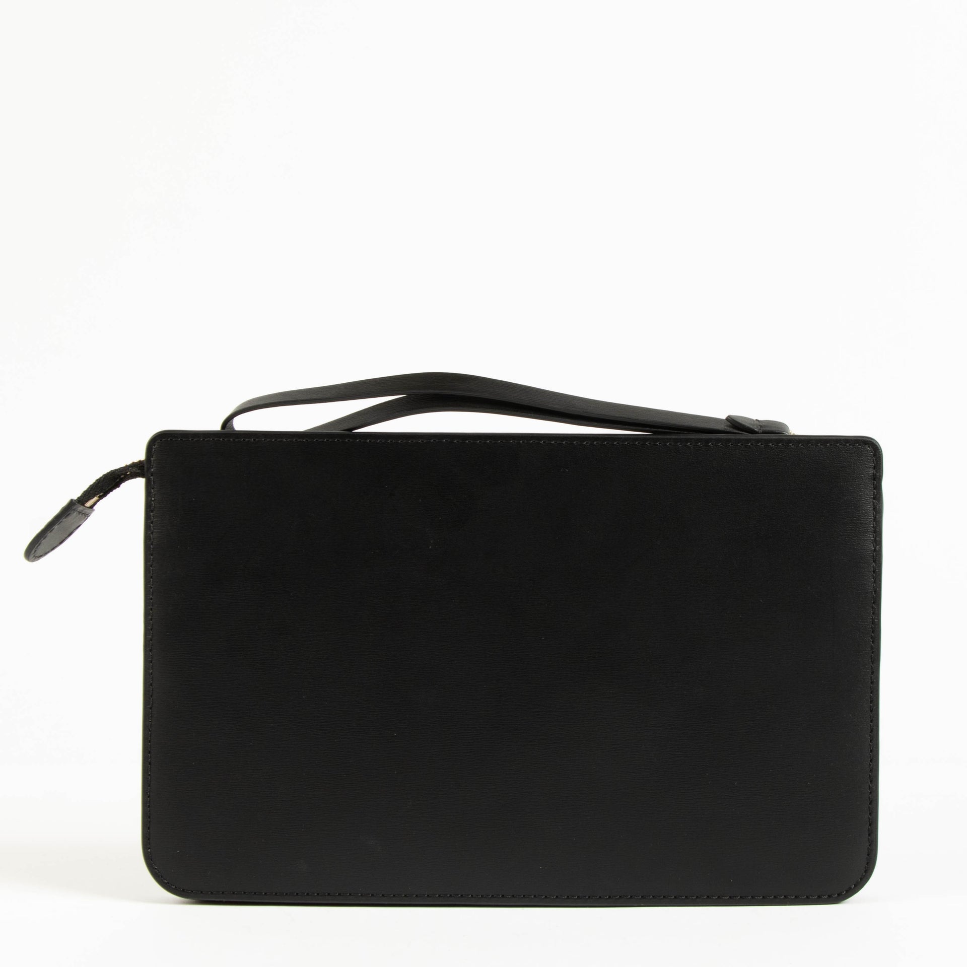 Delvaux Black Box Calf Studded Clutch