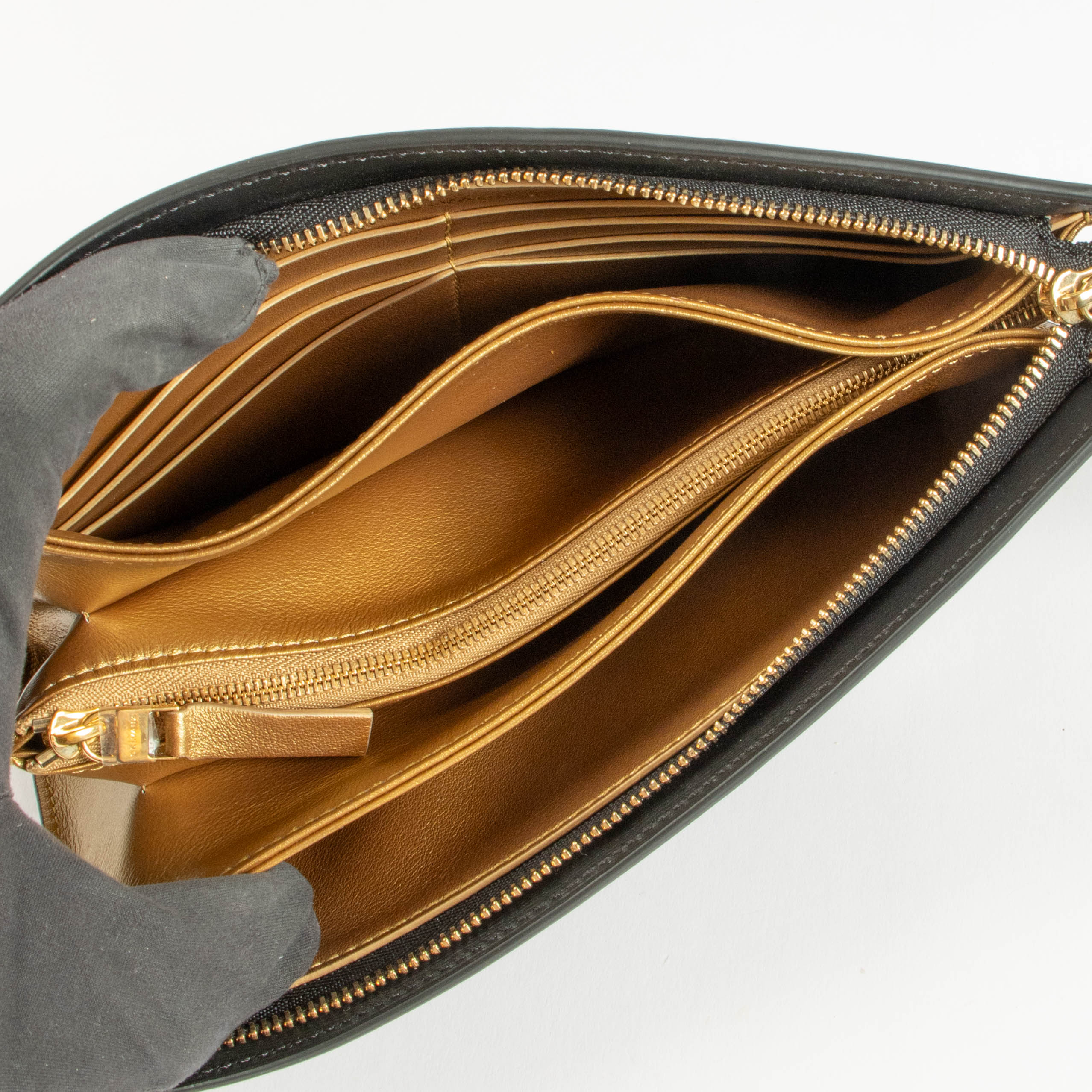 Delvaux Black Box Calf Studded Clutch – Labellov