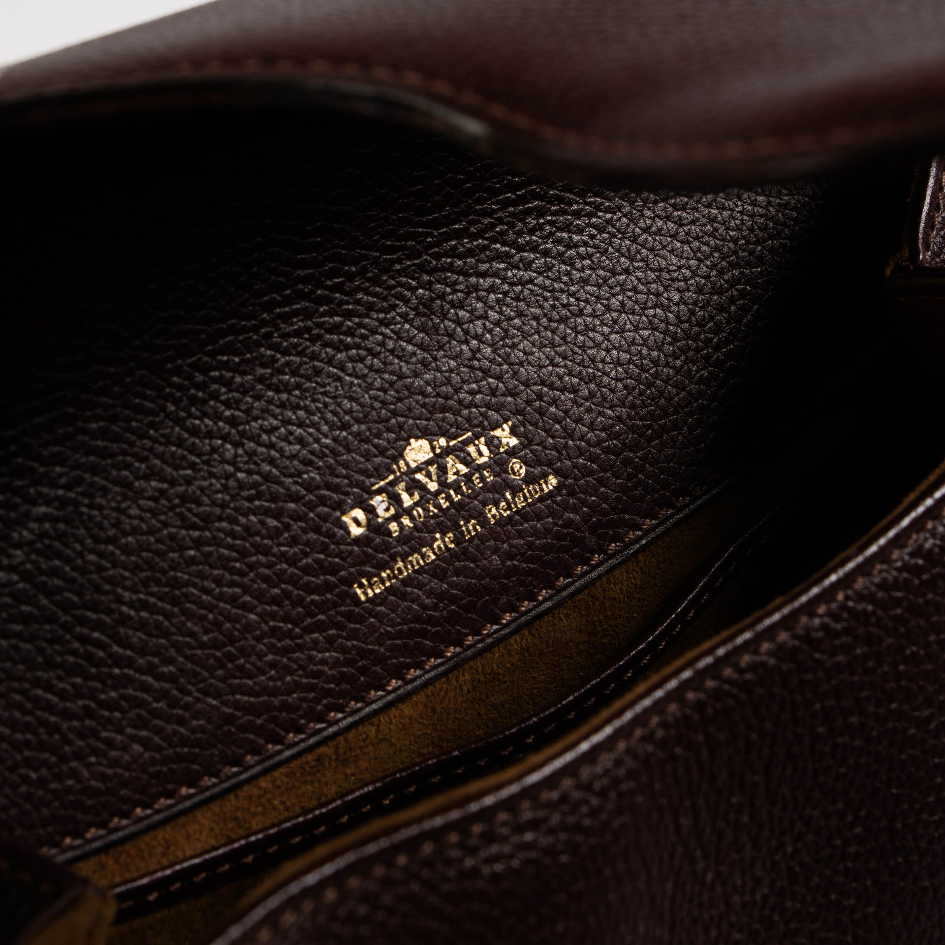 Delvaux Burgundy Baltimore PM Bag