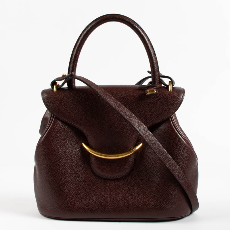Delvaux Burgundy Baltimore PM Bag