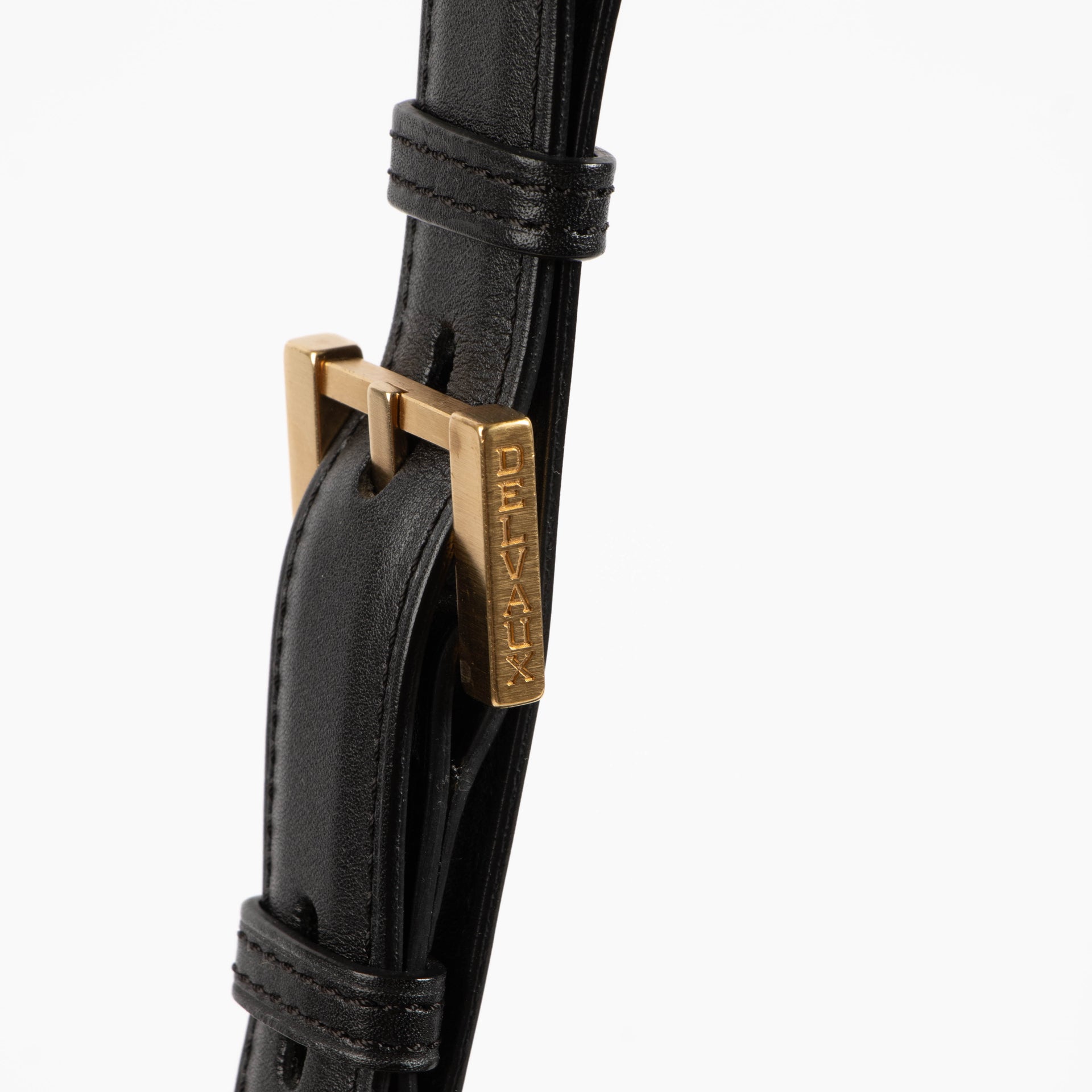 Delvaux Black Cerf Léon MM Bag