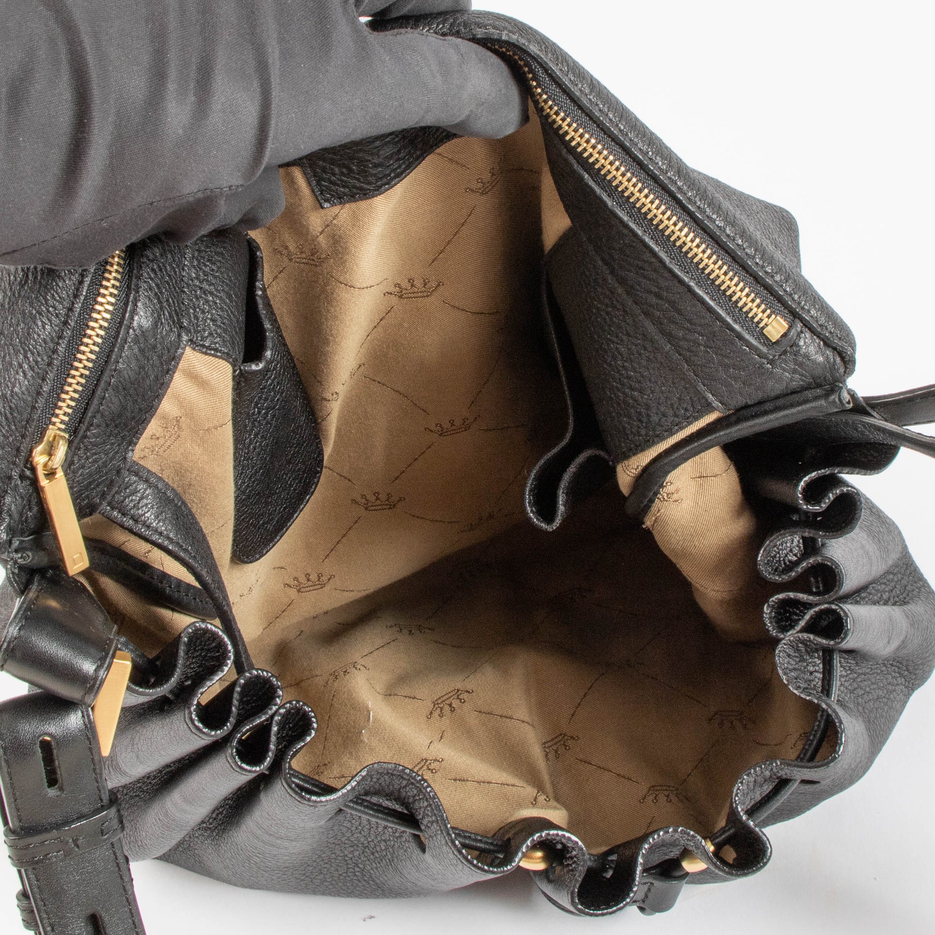 Delvaux Black Cerf Léon MM Bag