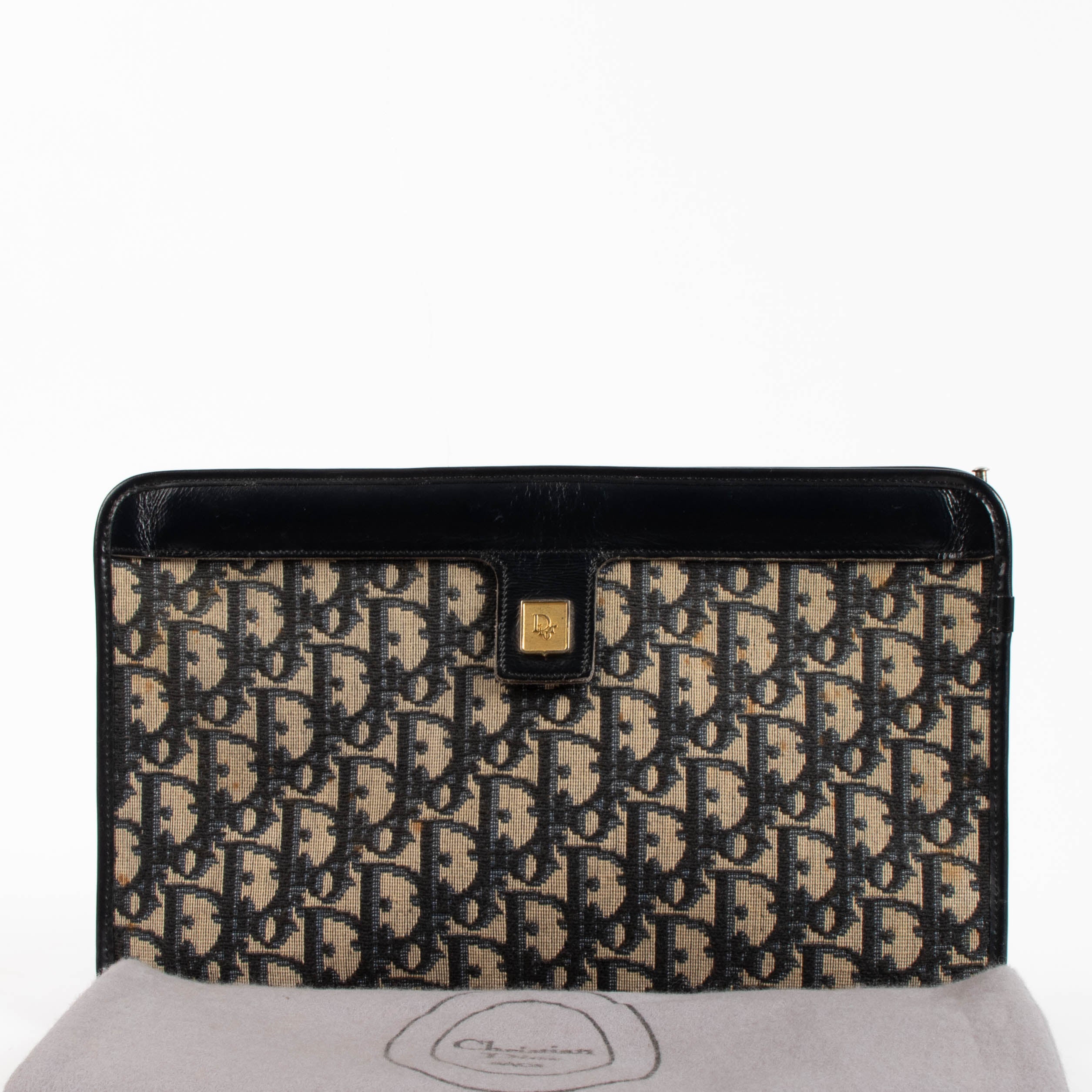 Christian Dior Vintage Blue Oblique Clutch – Labellov