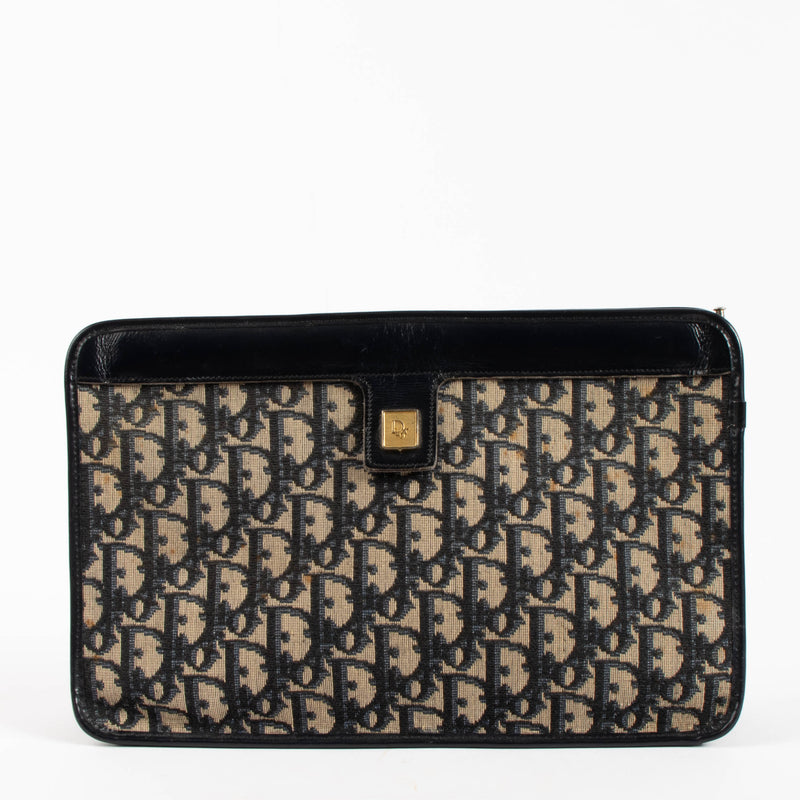 Christian Dior Vintage Blue Oblique Clutch