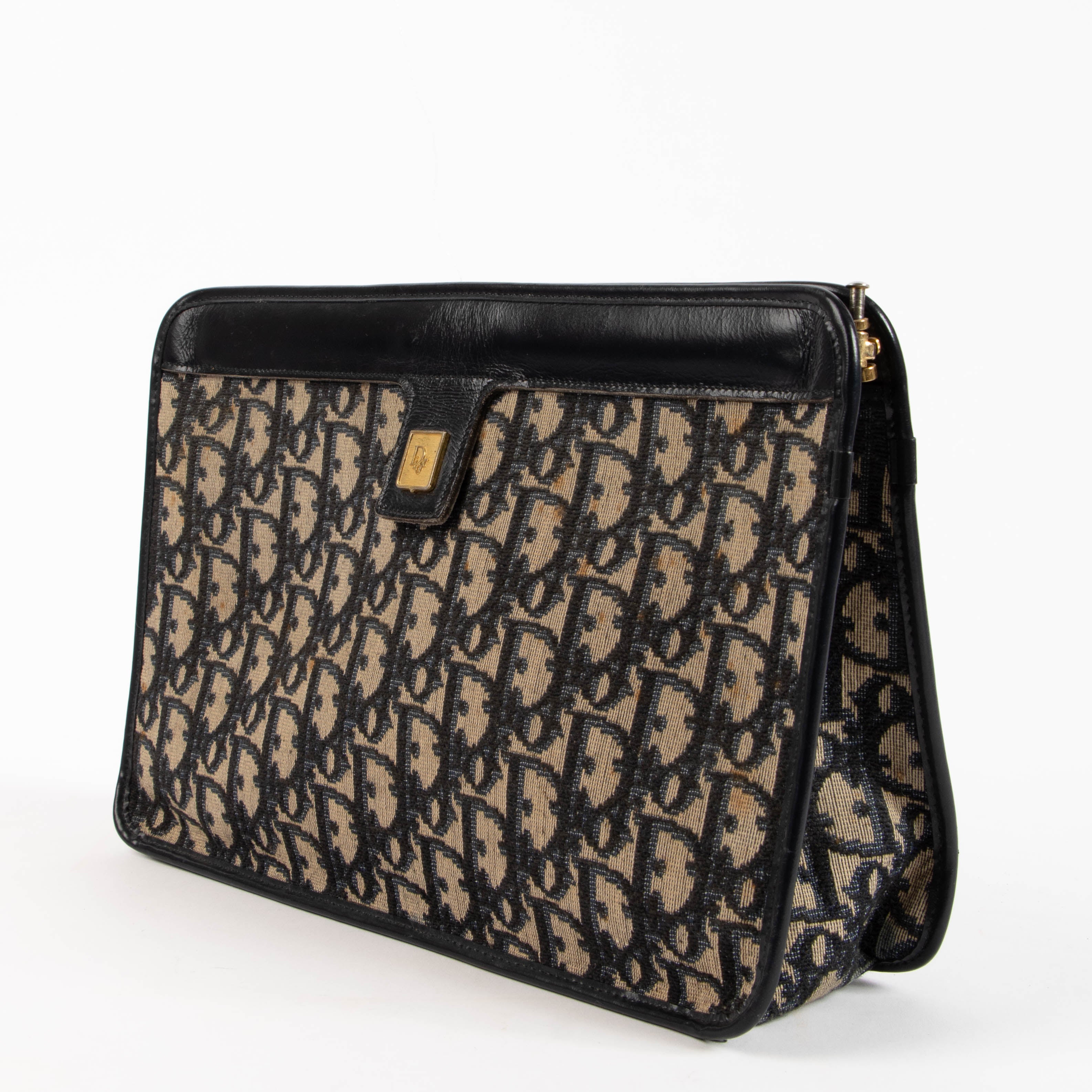 ✨極美品✨Christian Dior ★ Vintage ★ unisex ★ Christian Dior Vintage Blue Oblique Clutch – Labellov