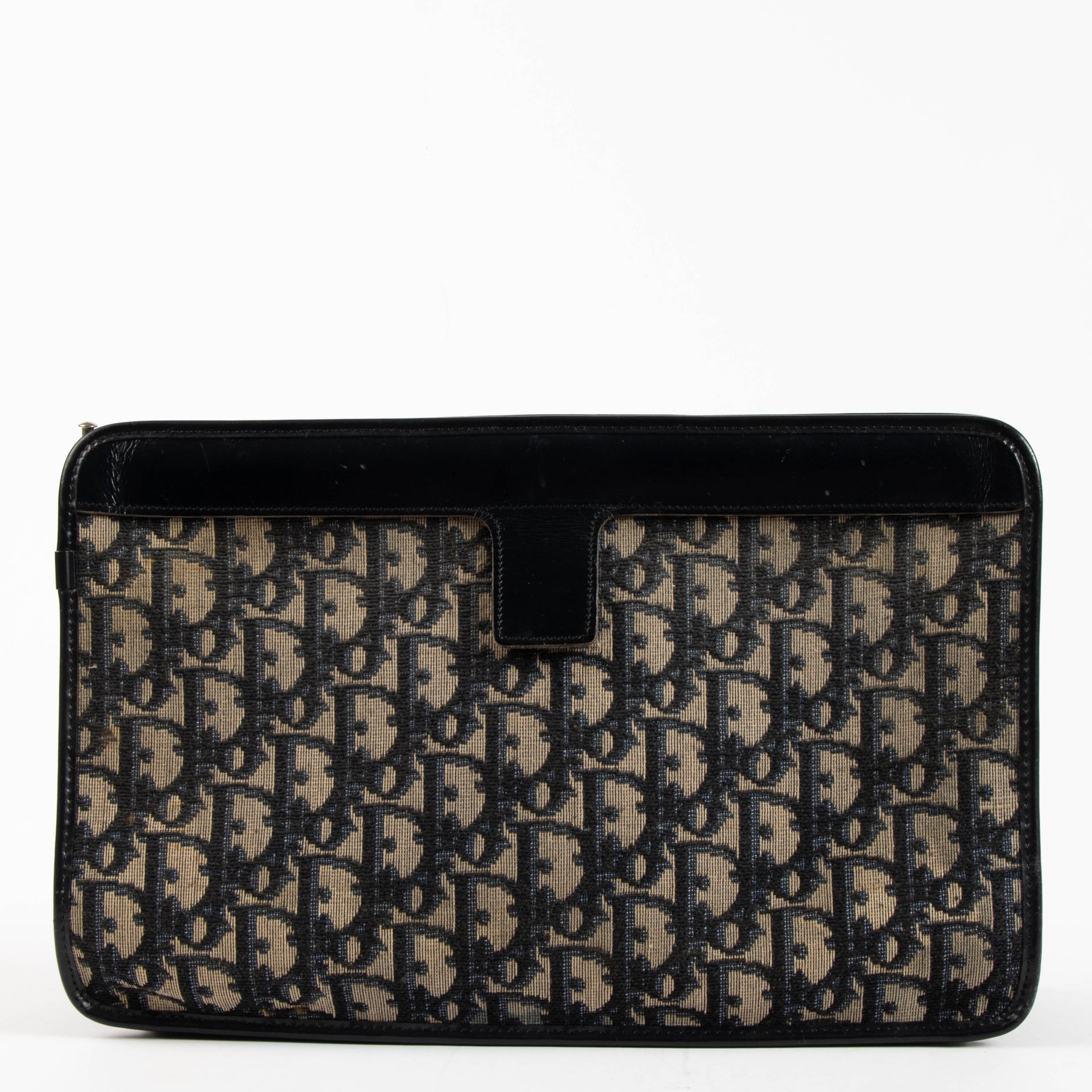 Christian Dior Vintage Blue Oblique Clutch