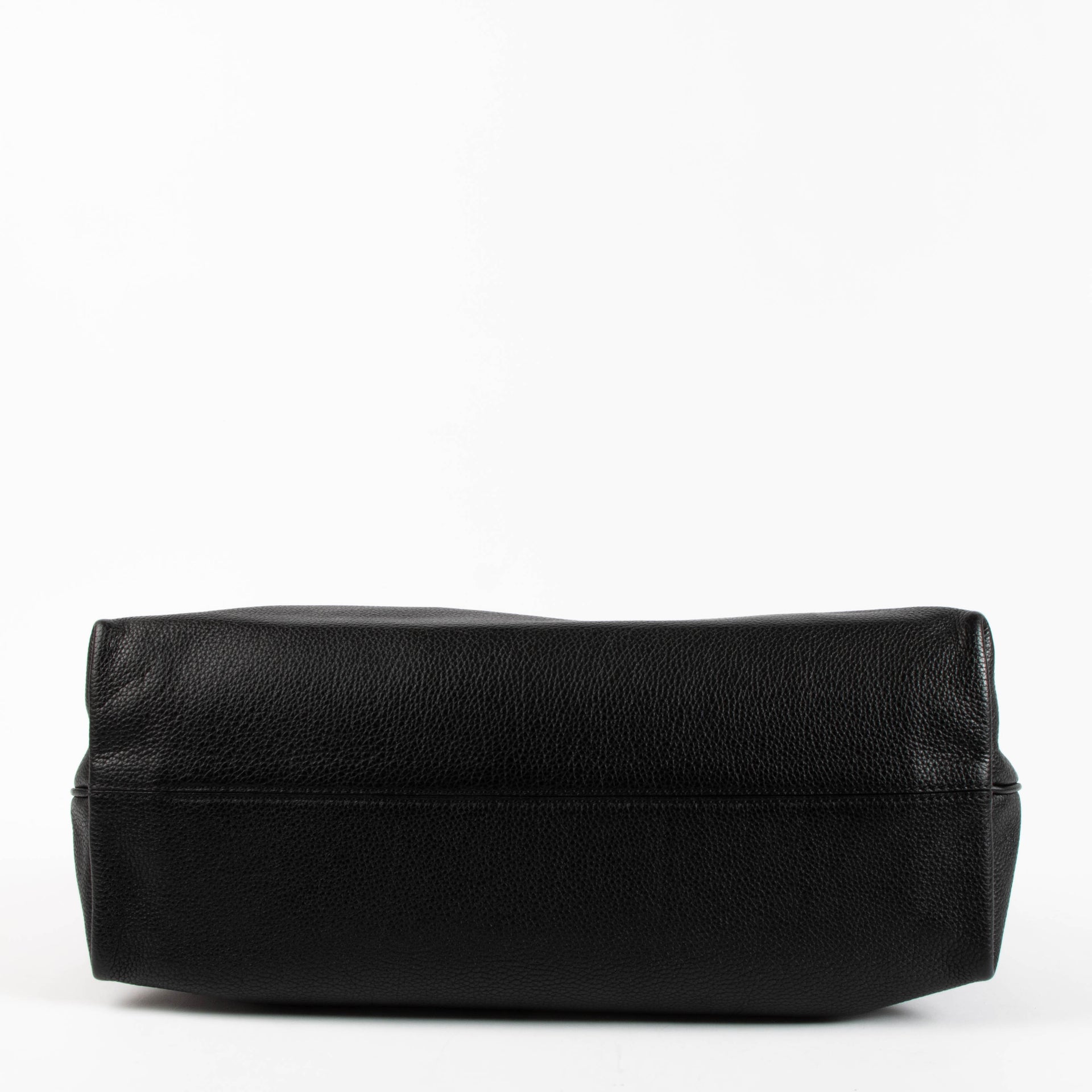 Fendi Black Leather Turnlock Hobo bag