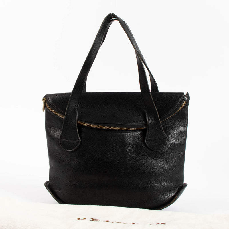 Delvaux Black Leather Songe Bag