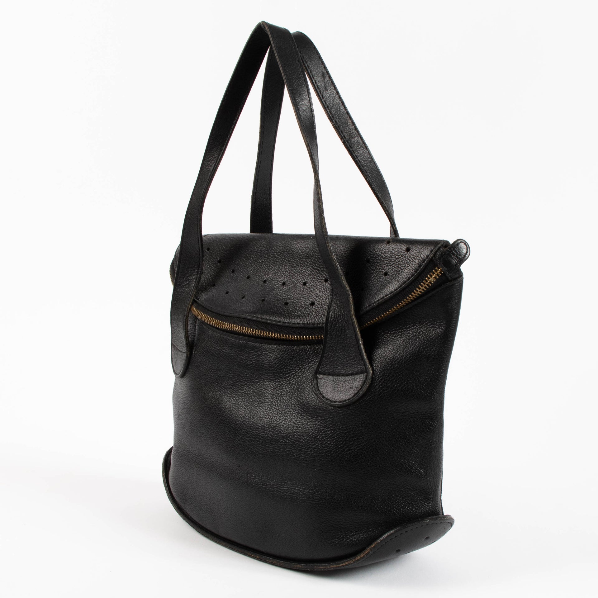 Delvaux Black Leather Songe Bag