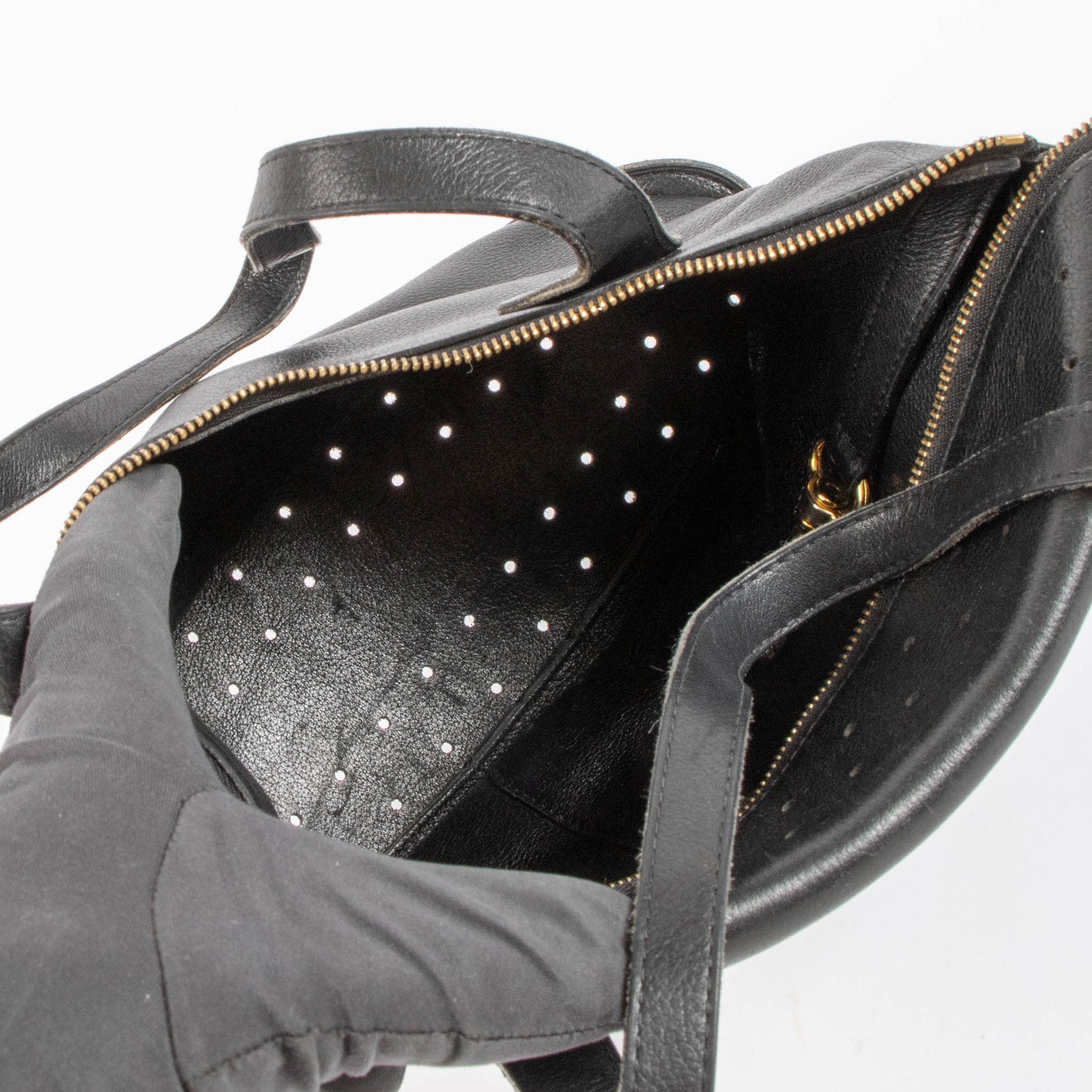 Delvaux Black Leather Songe Bag