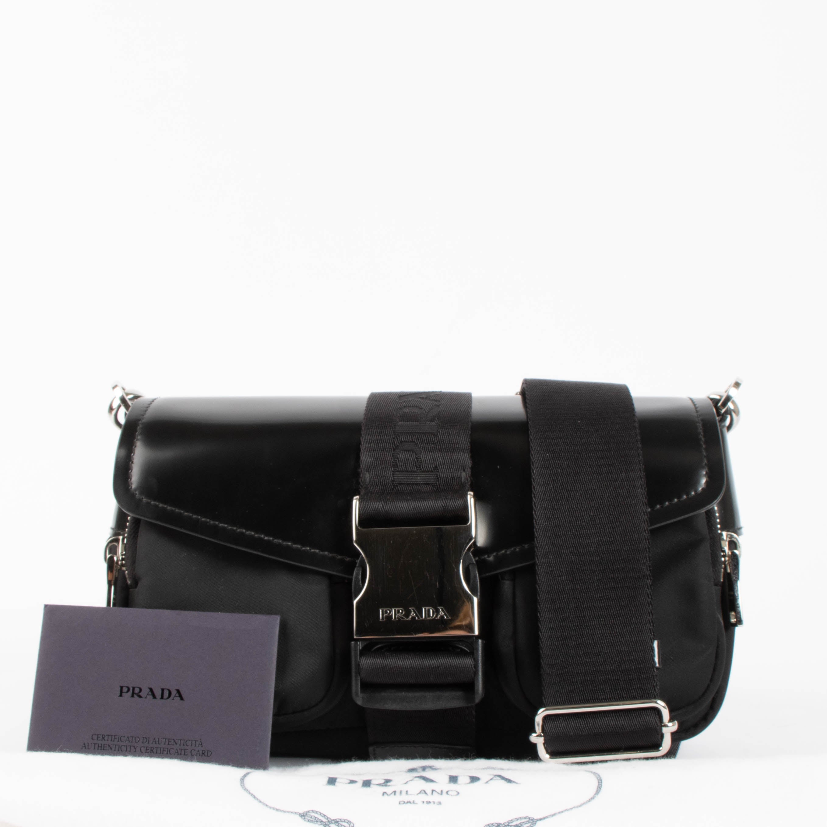 Prada Black Pocket Crossbody bag – Labellov