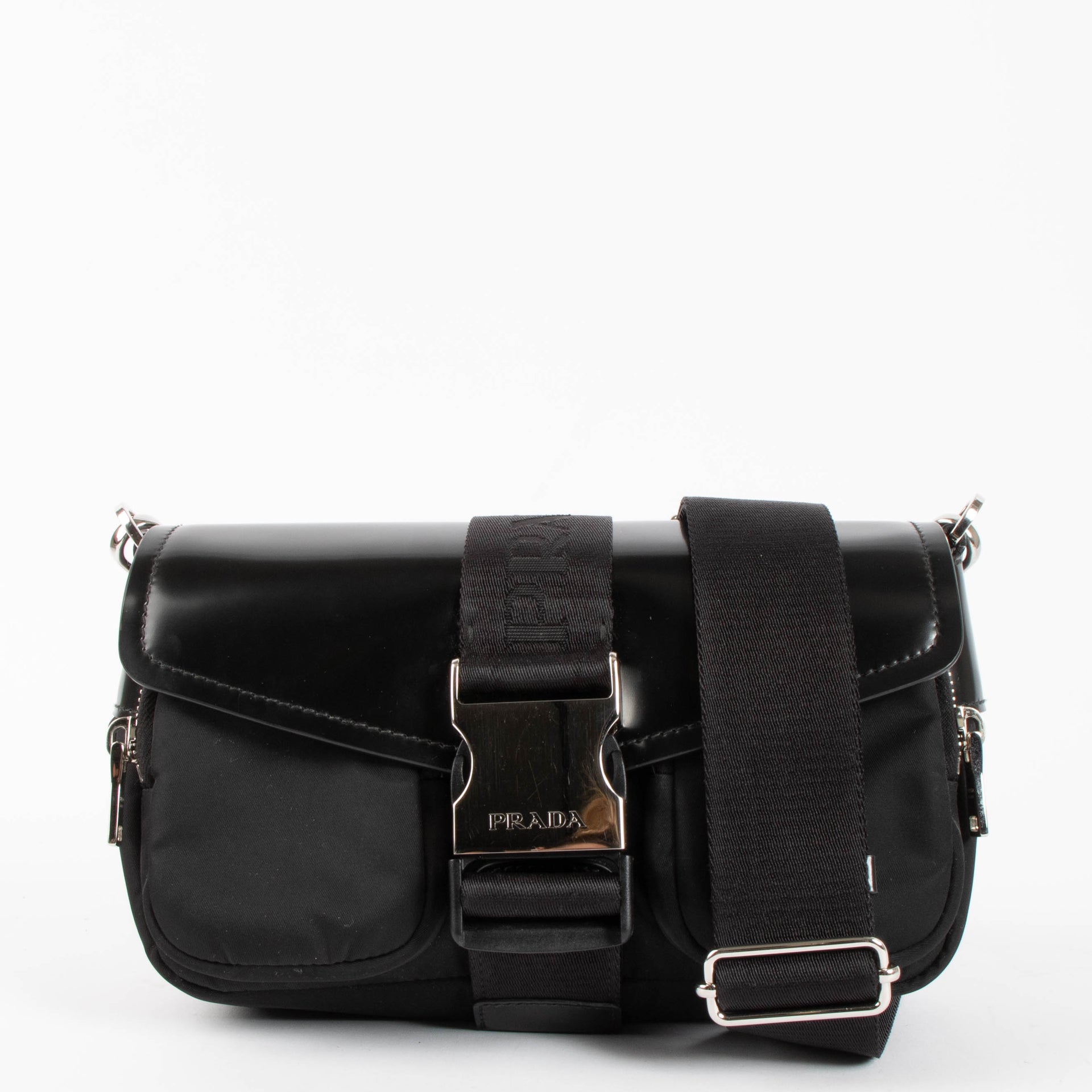 Prada Black Pocket Crossbody bag