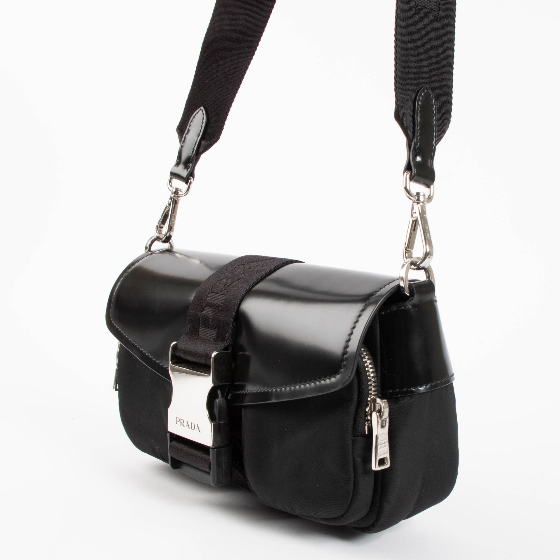 Prada Black Pocket Crossbody bag