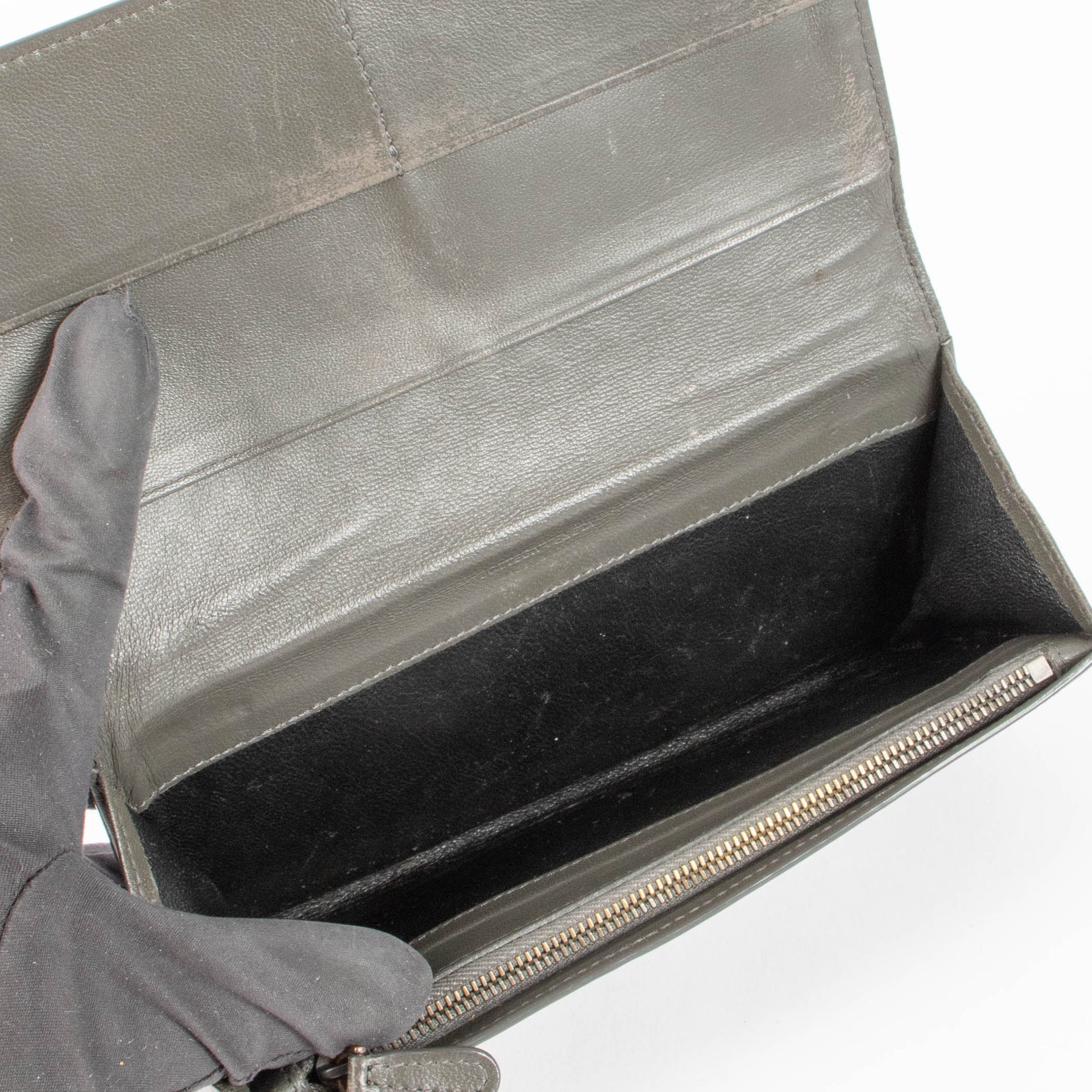 Bottega Veneta Black Intrecciato Leather Wallet