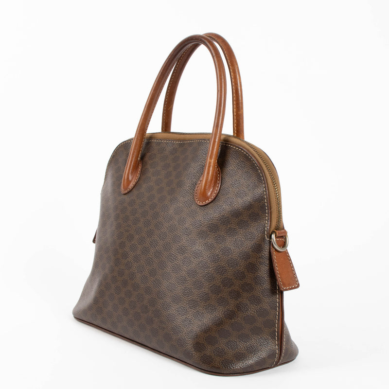 Celine Macadam Canvas Dome Top Handle Bag, beautiful vintage preloved celiné macadam bag