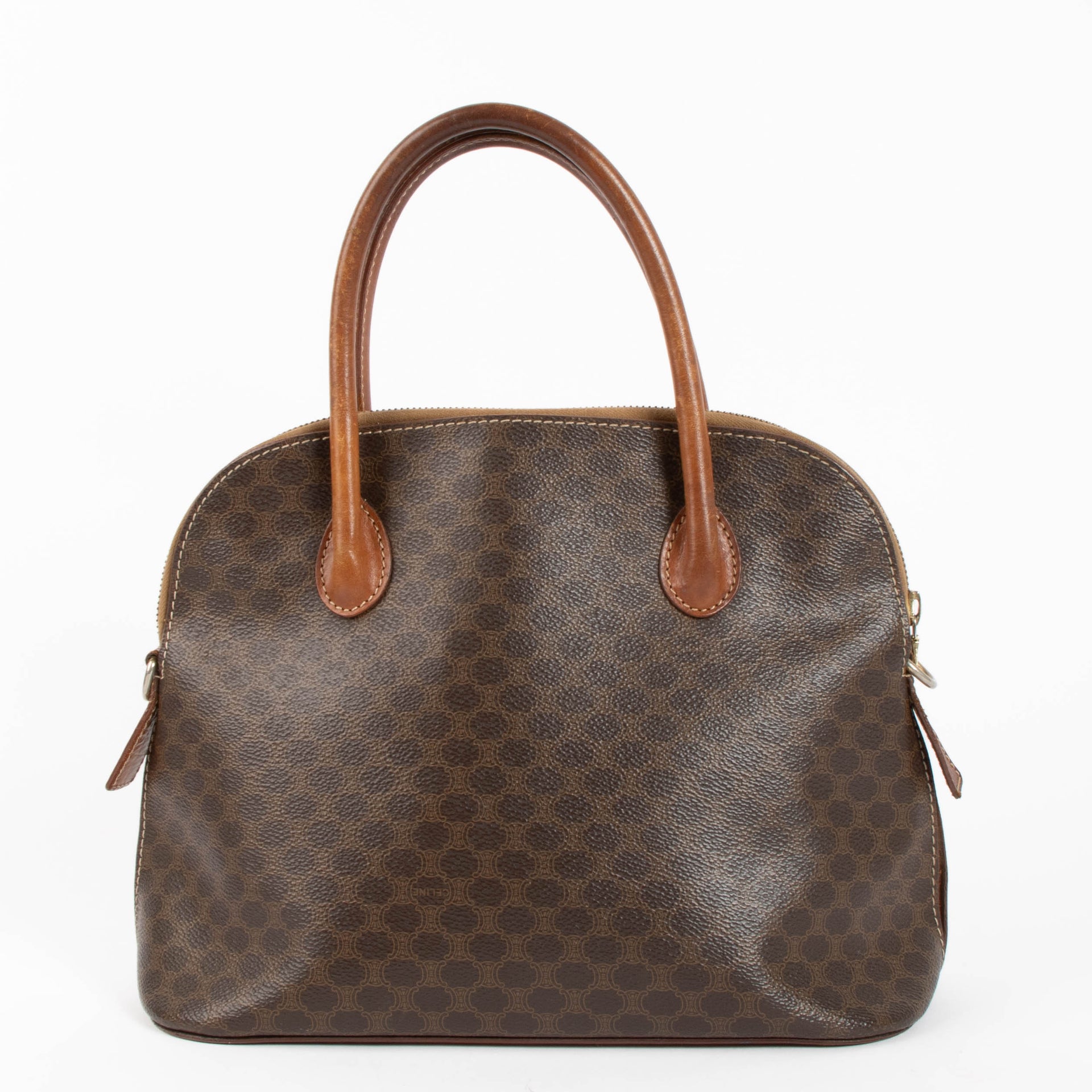 Celine Macadam Canvas Dome Top Handle Bag