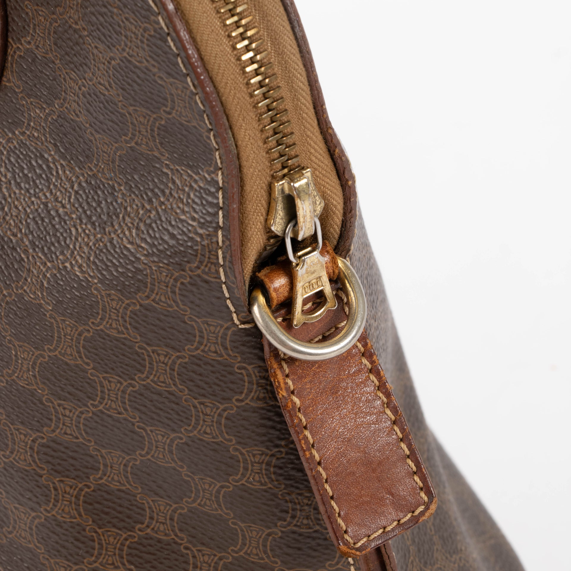 Celine Macadam Canvas Dome Top Handle Bag
