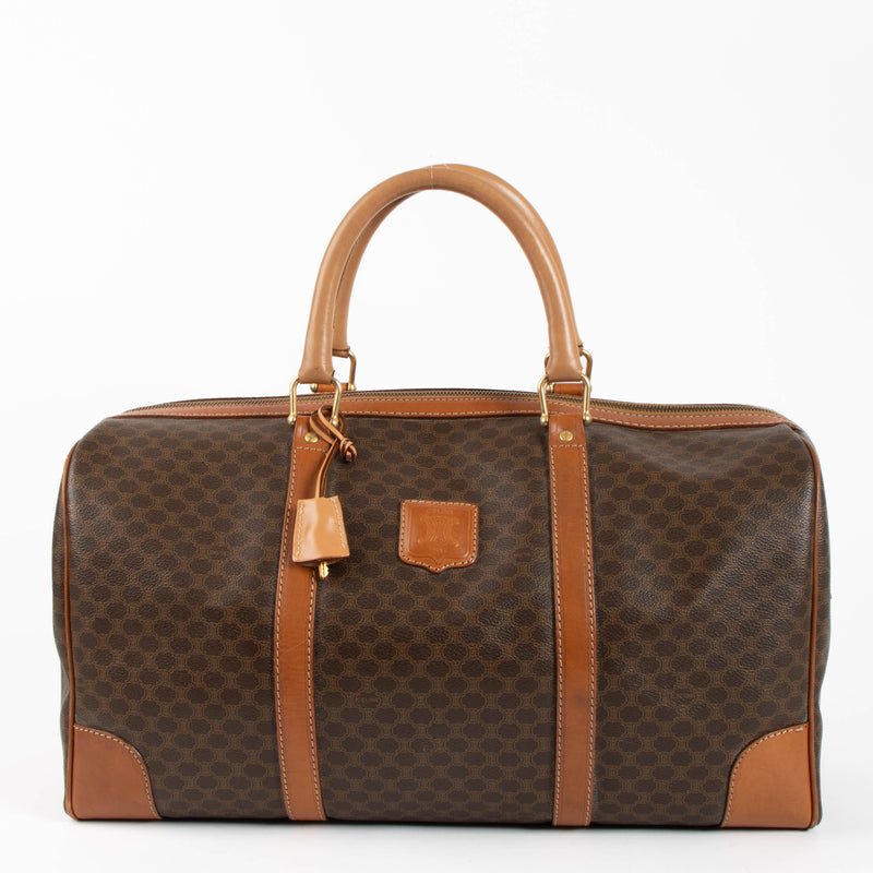 Celine Macadam Canvas Boston Bag