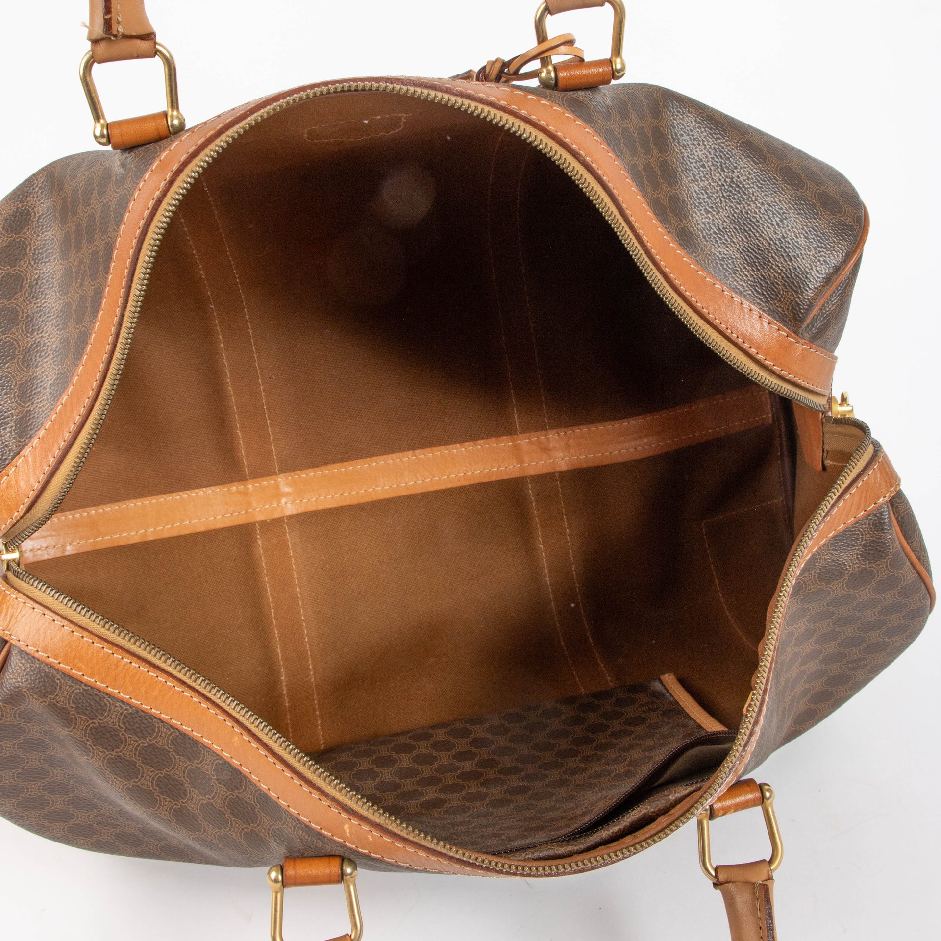 Celine Macadam Canvas Boston Bag