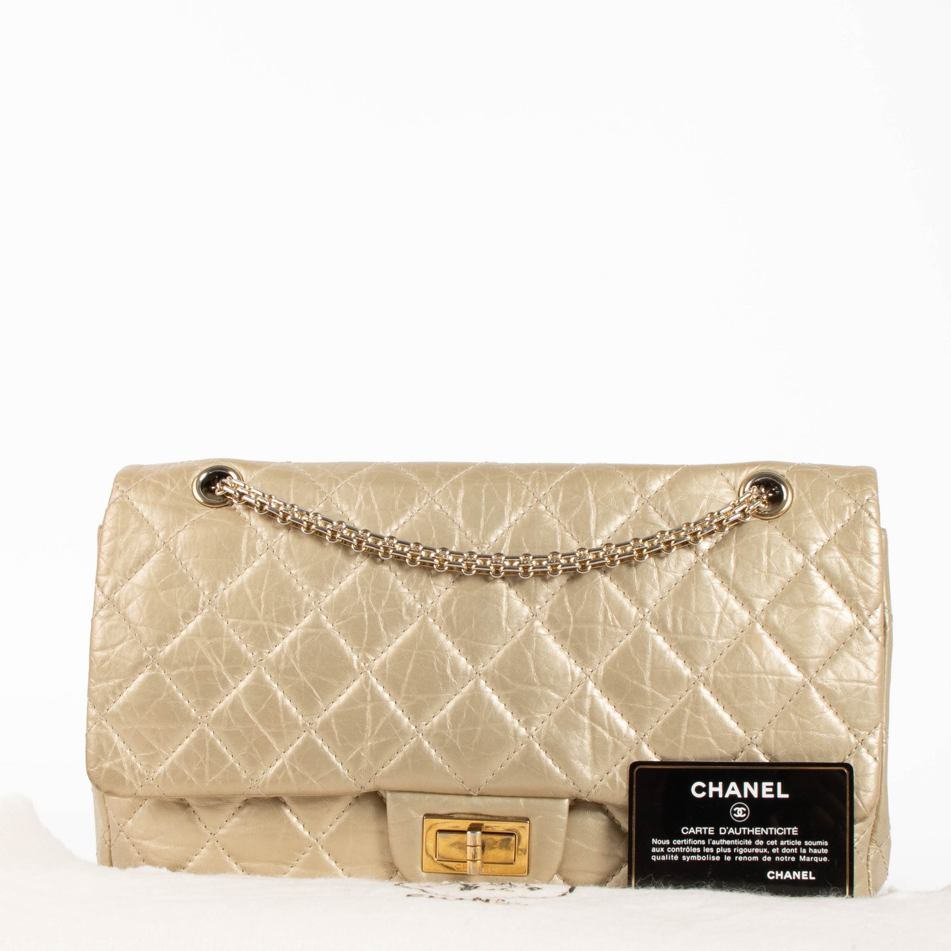Chanel Light Gold 2.55 Reissue Maxi Bag
