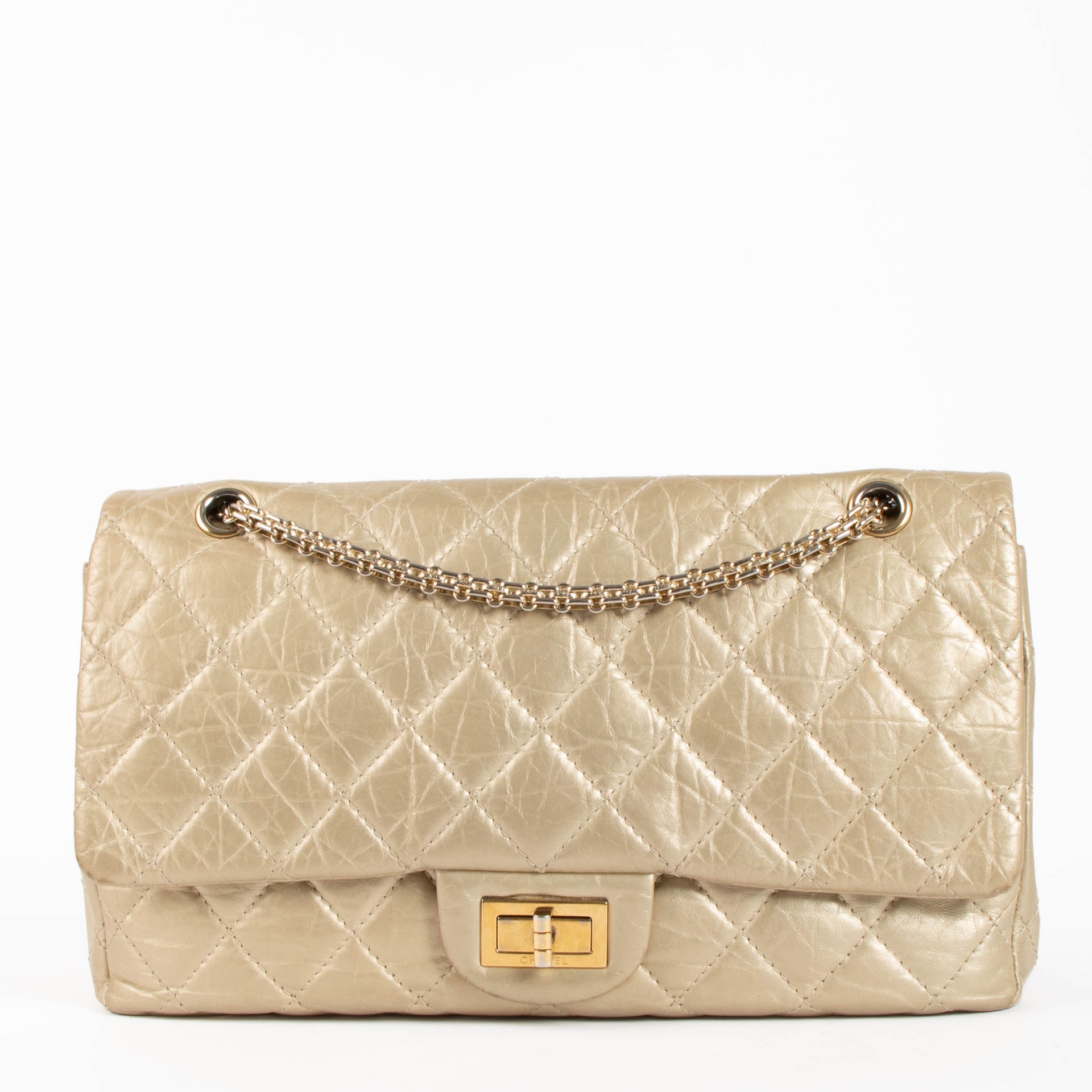 Chanel Light Gold 2.55 Reissue Maxi Bag