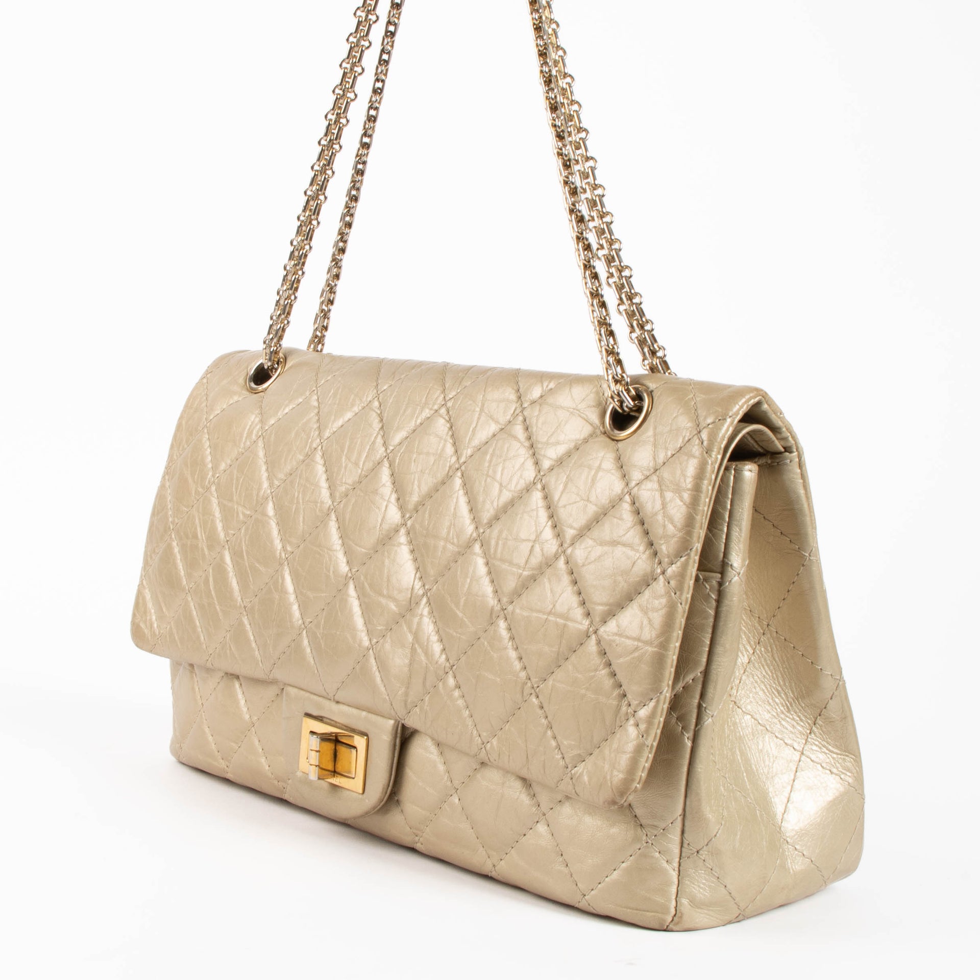 Chanel Light Gold 2.55 Reissue Maxi Bag