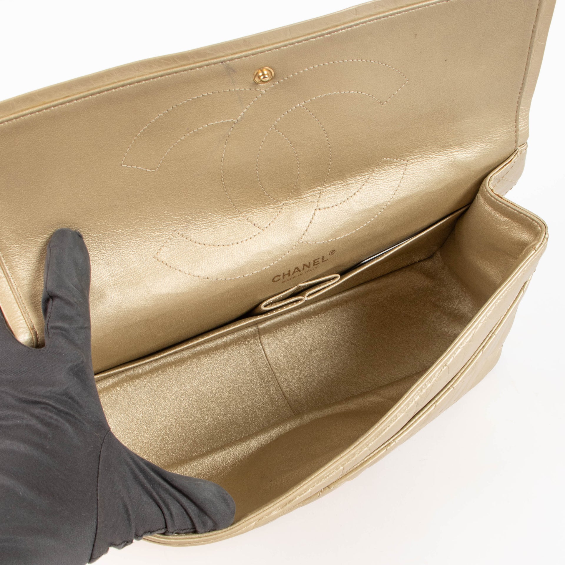 Chanel Light Gold 2.55 Reissue Maxi Bag