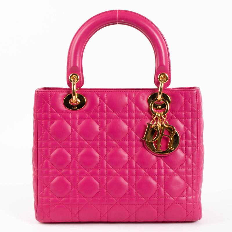 Christian Dior Pink Medium Lady Dior