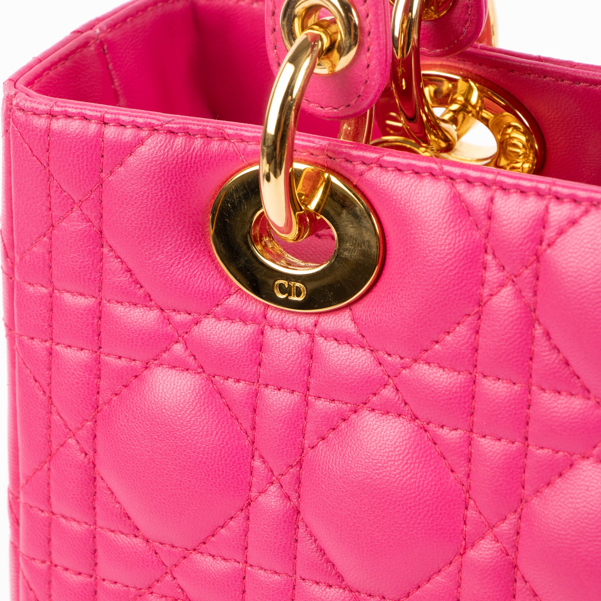Christian Dior Pink Medium Lady Dior