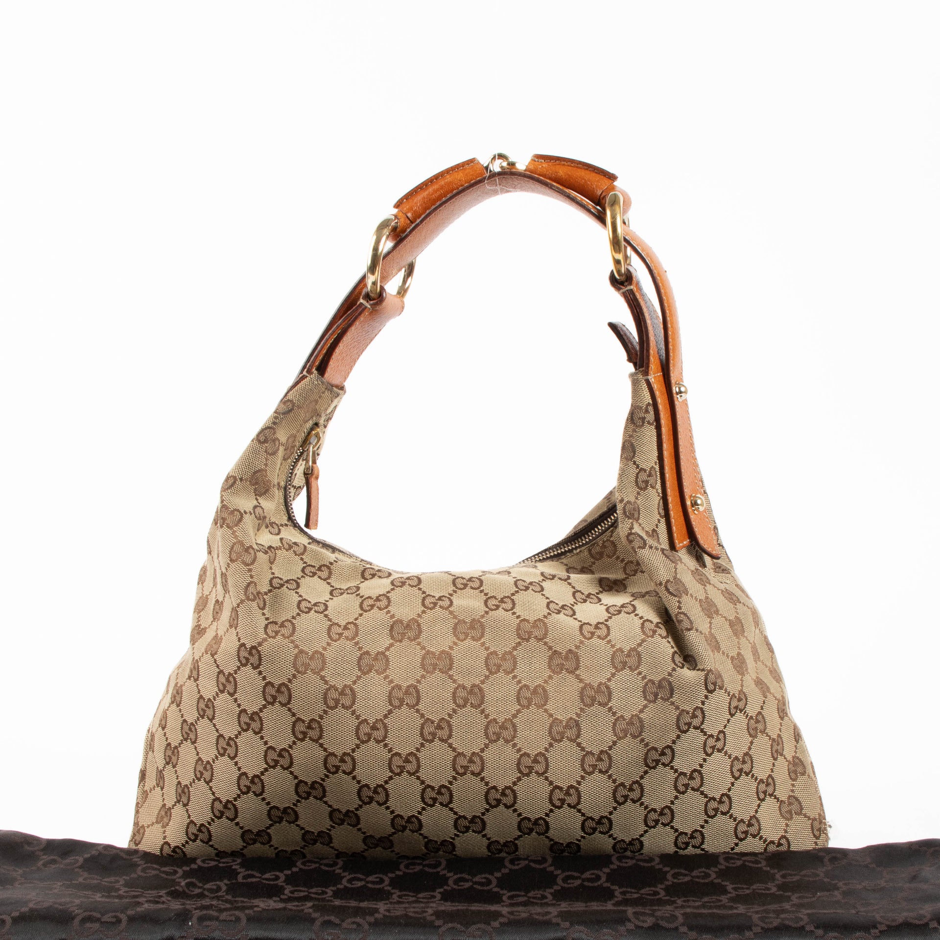Gucci GG Canvas Medium Horsebit Hobo