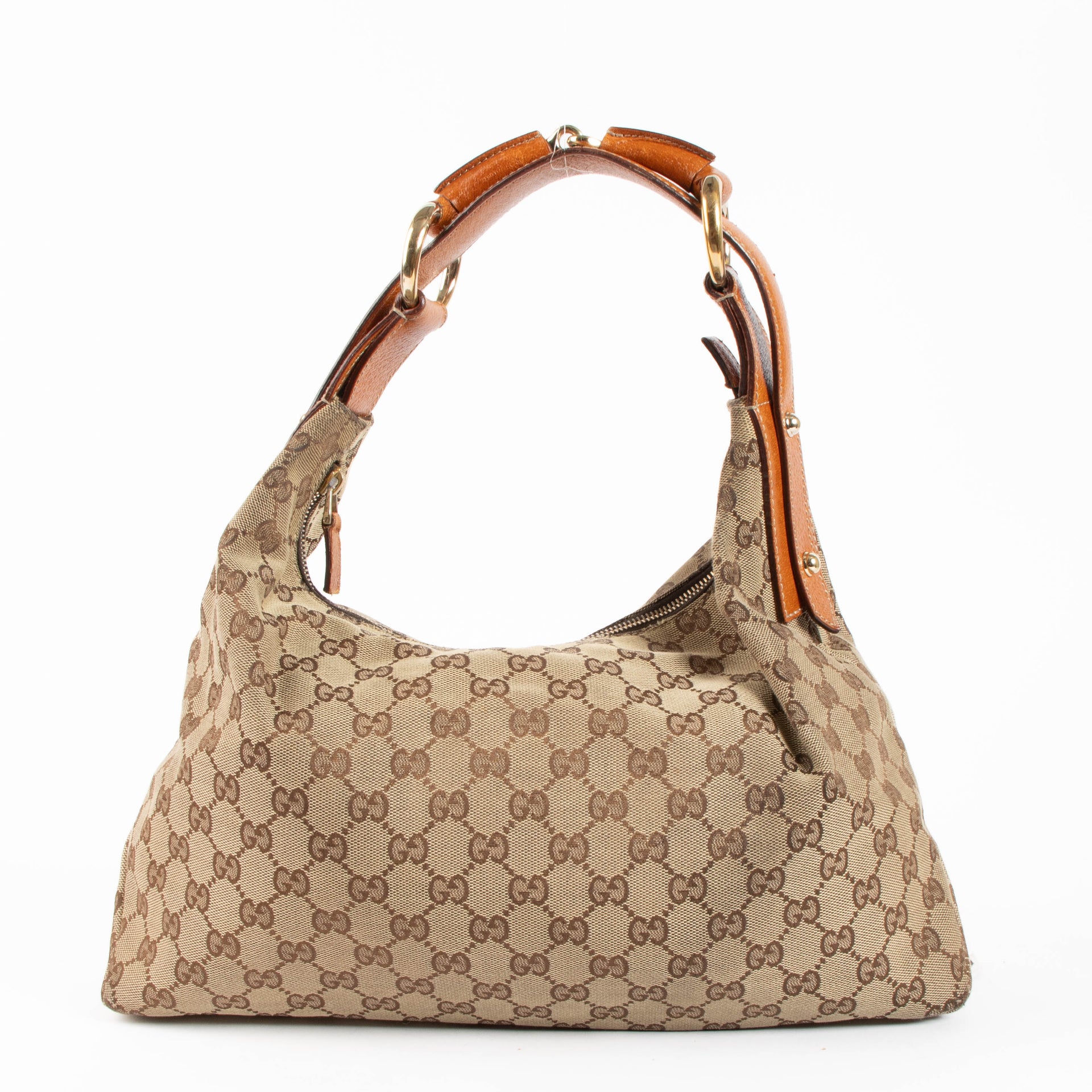 Gucci GG Canvas Medium Horsebit Hobo