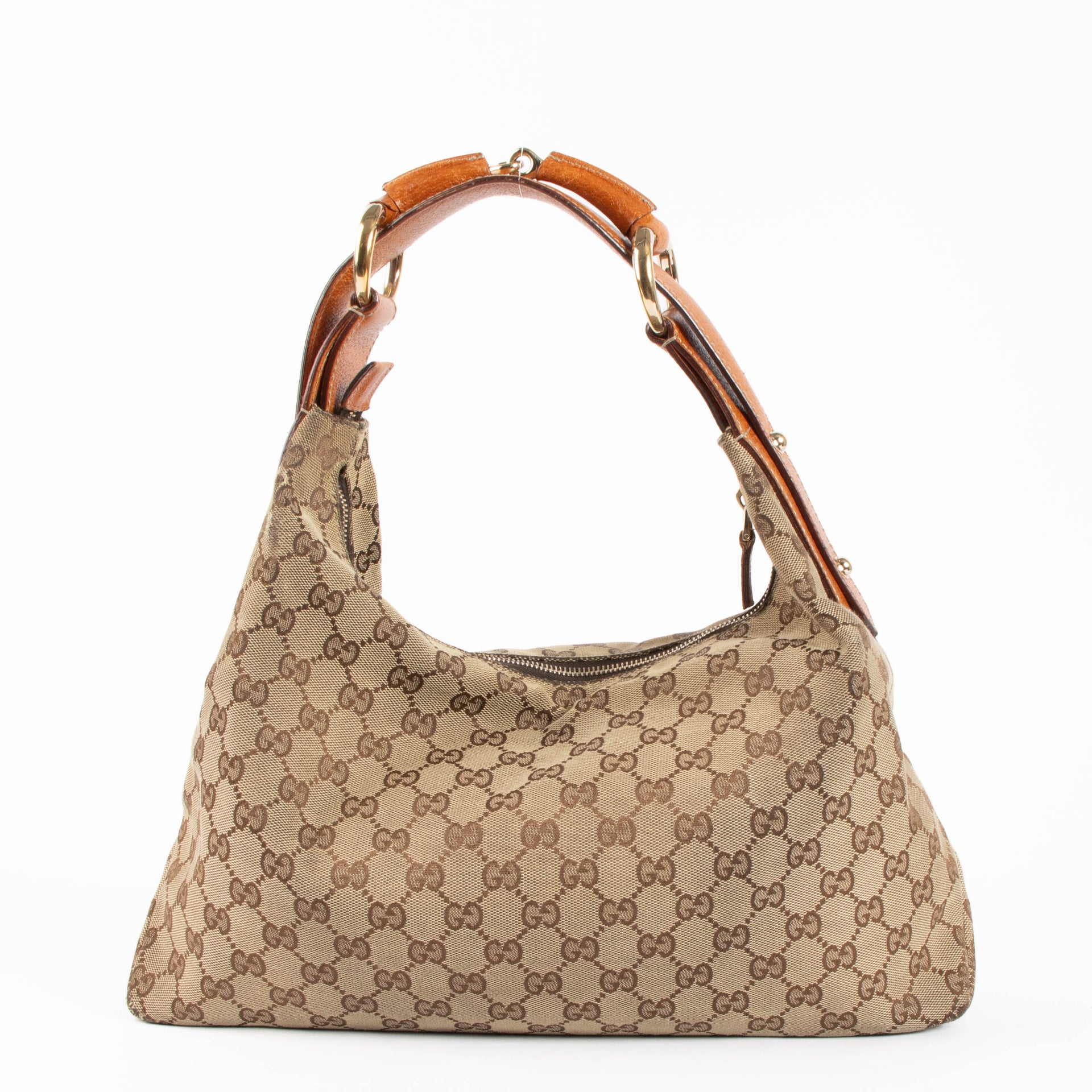 Gucci GG Canvas Medium Horsebit Hobo