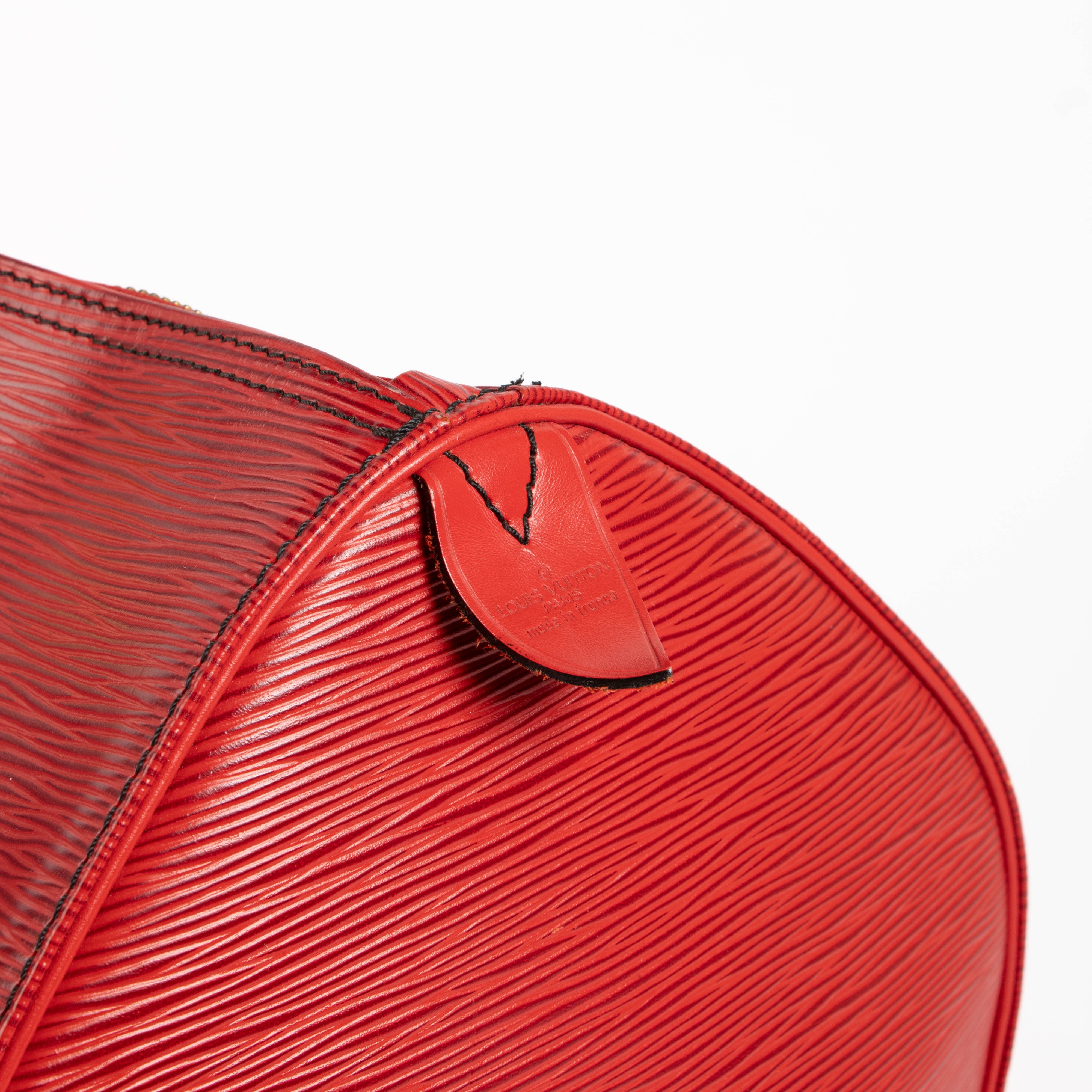Louis Vuitton Red Epi Keepall 50 Travel Bag – Labellov
