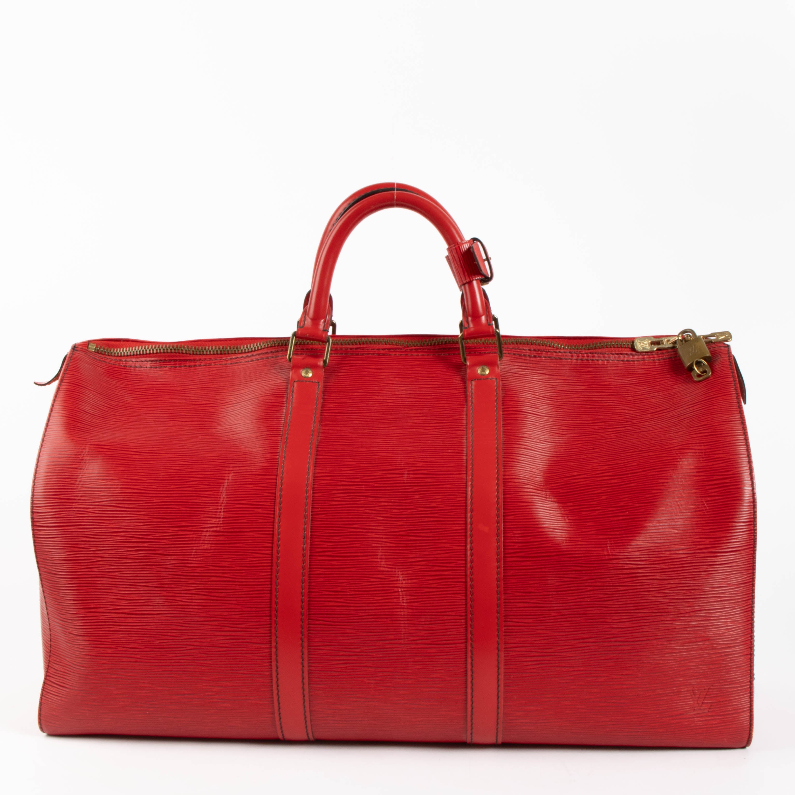【正規品】Louis Vuitton レッド ケース Louis Vuitton Red Epi Keepall 50 Travel Bag – Labellov